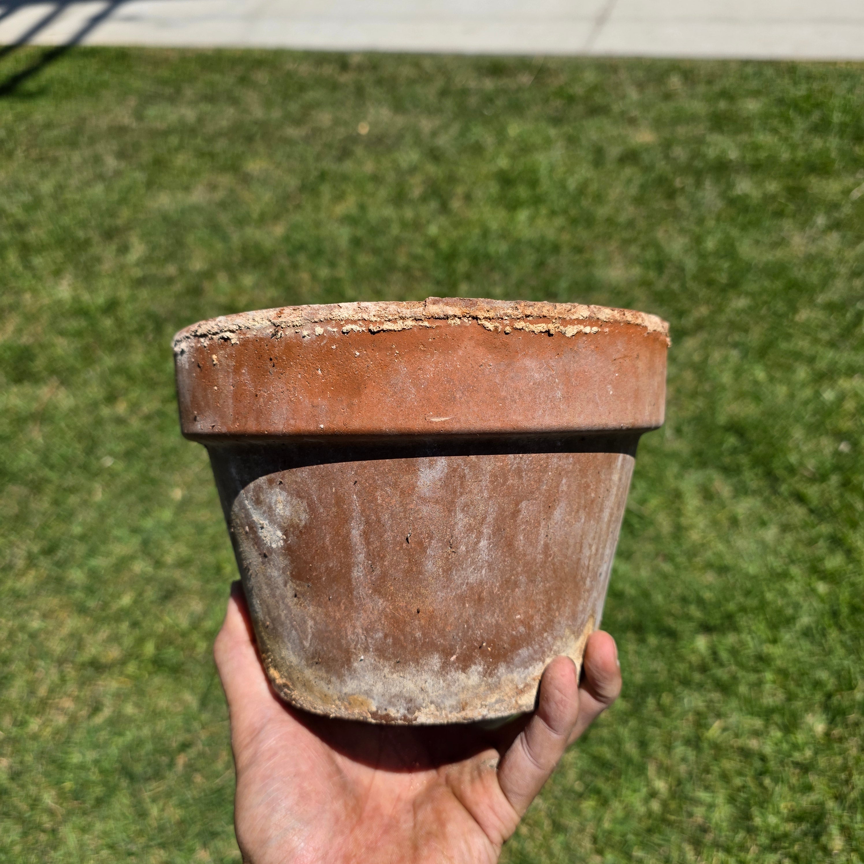 Vintage SILMA Italy Terracotta Planter Pot Saucer Set Made In Italy 7.75"