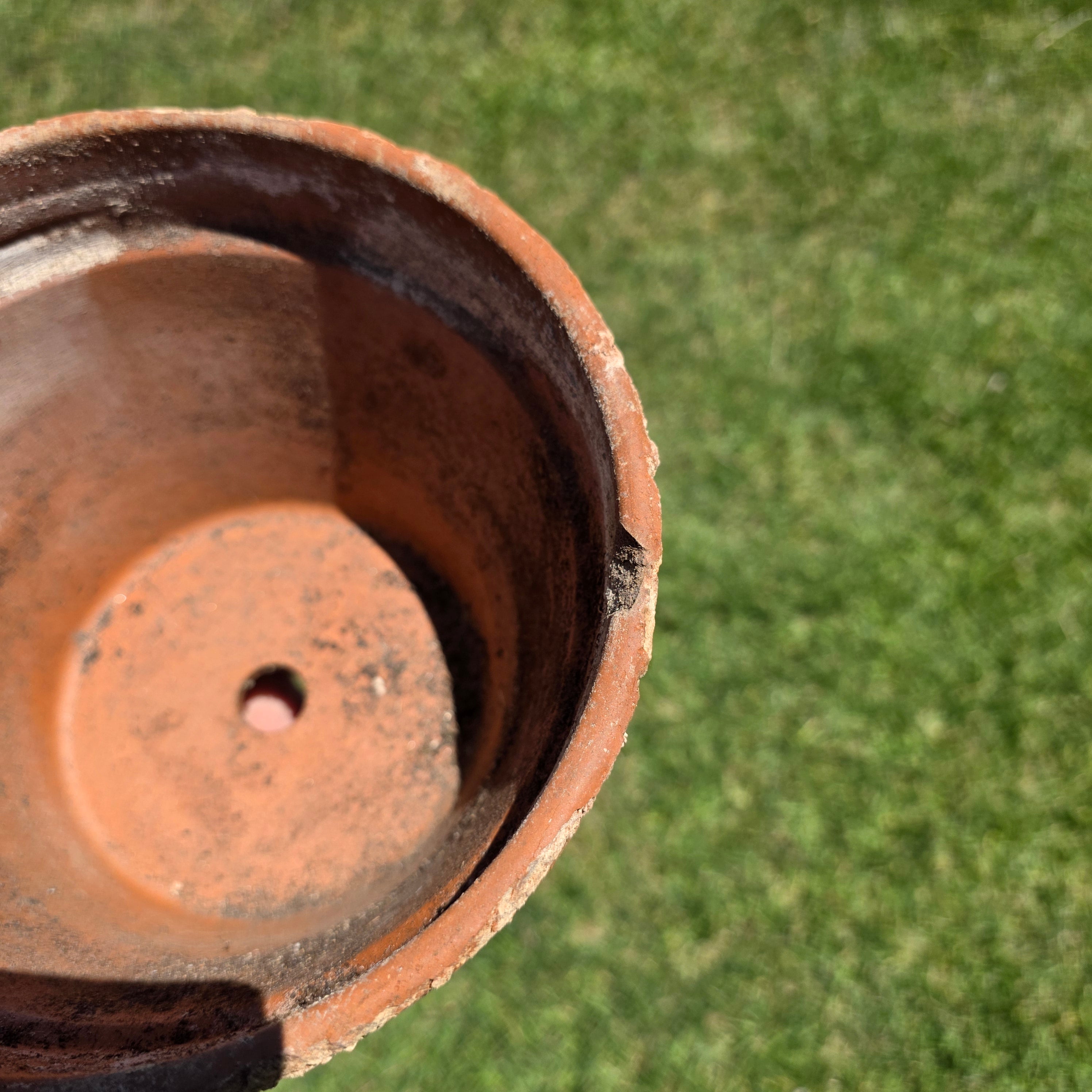 Vintage SILMA Italy Terracotta Planter Pot Saucer Set Made In Italy 7.75"
