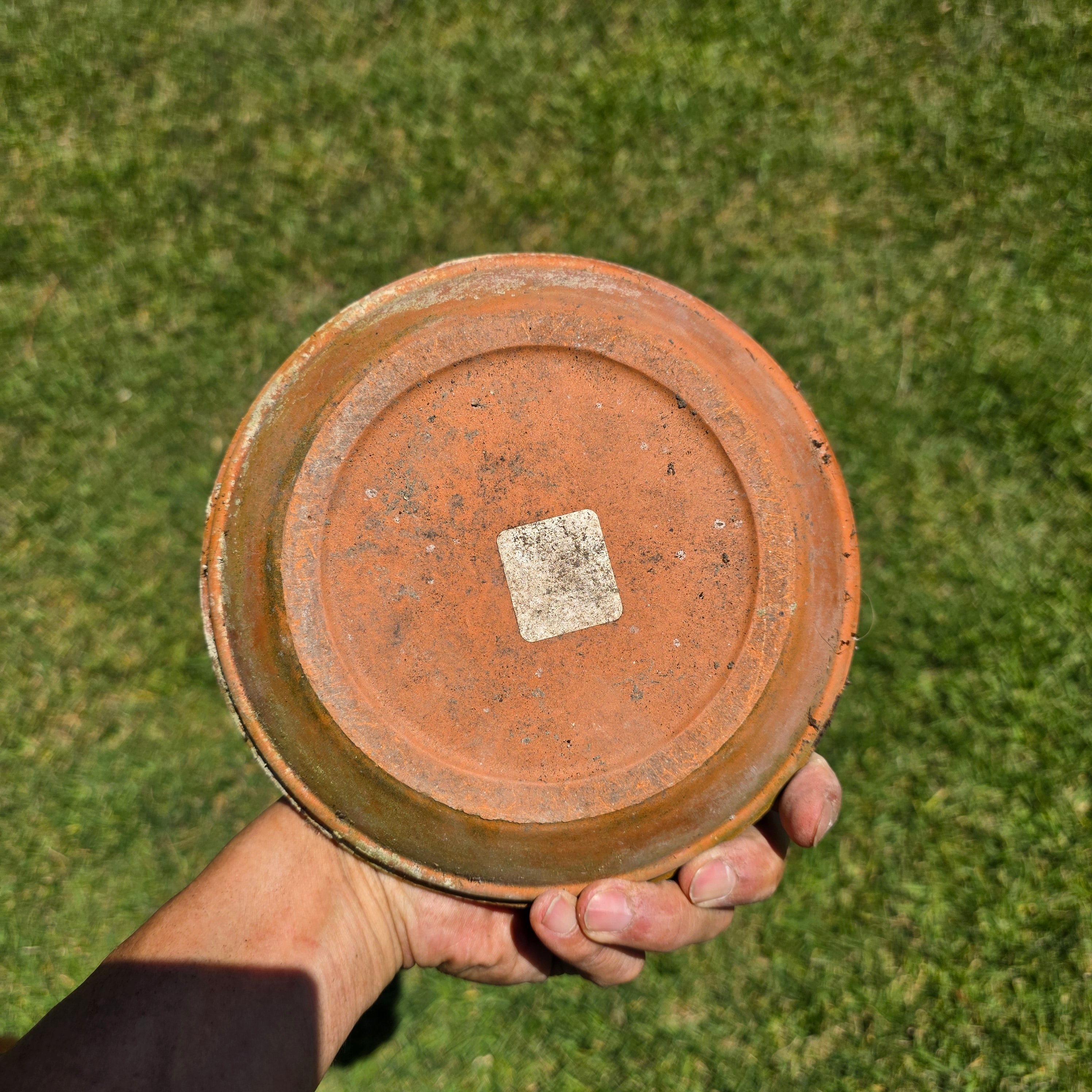 Vintage SILMA Italy Terracotta Planter Pot Saucer Set Made In Italy 7.75"
