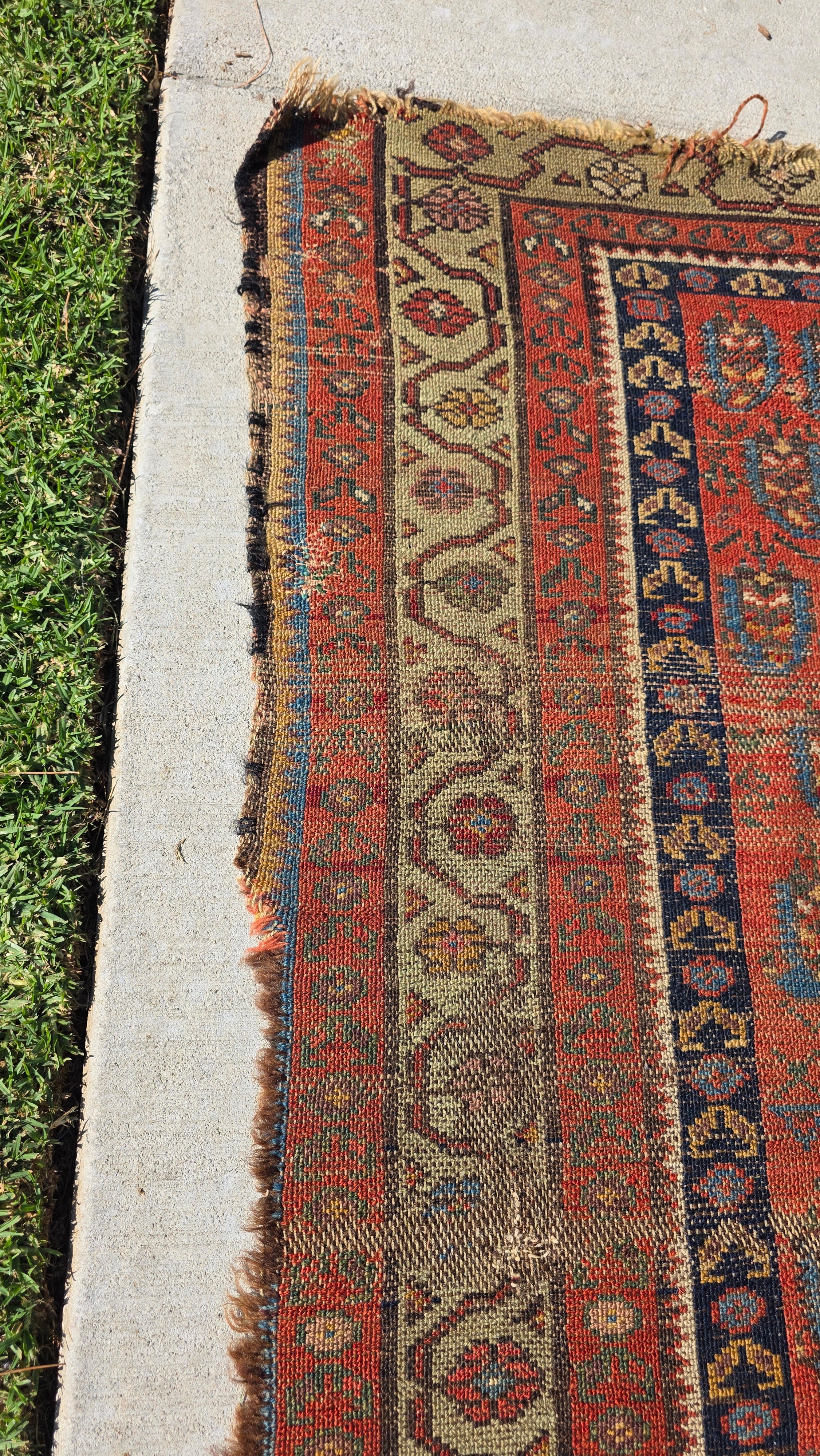 Antique Beshir Style Ersari Rug 58x42 Boteh Paisley Tribal Afghan Turkmen 1900s