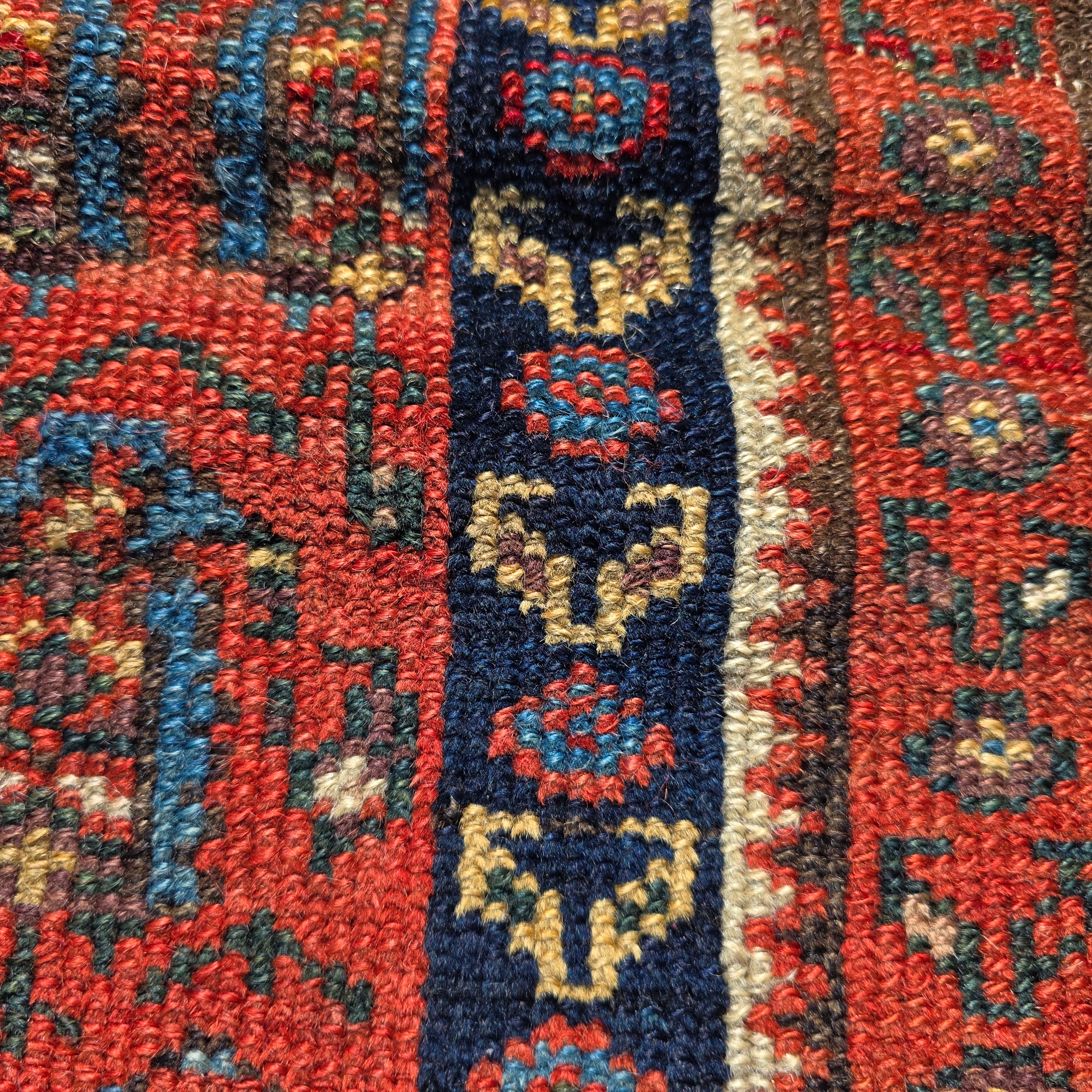 Antique Beshir Style Ersari Rug 58x42 Boteh Paisley Tribal Afghan Turkmen 1900s