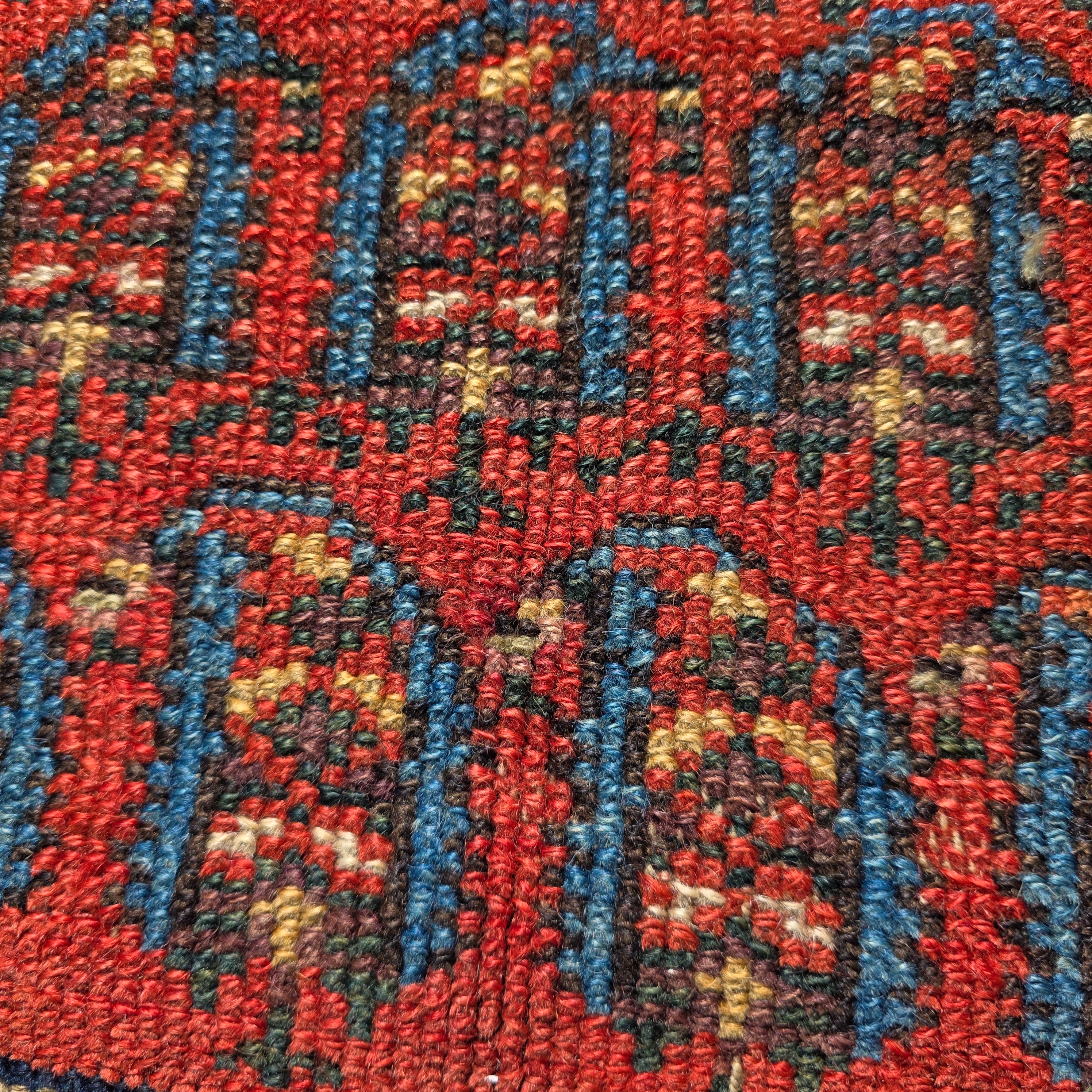 Antique Beshir Style Ersari Rug 58x42 Boteh Paisley Tribal Afghan Turkmen 1900s
