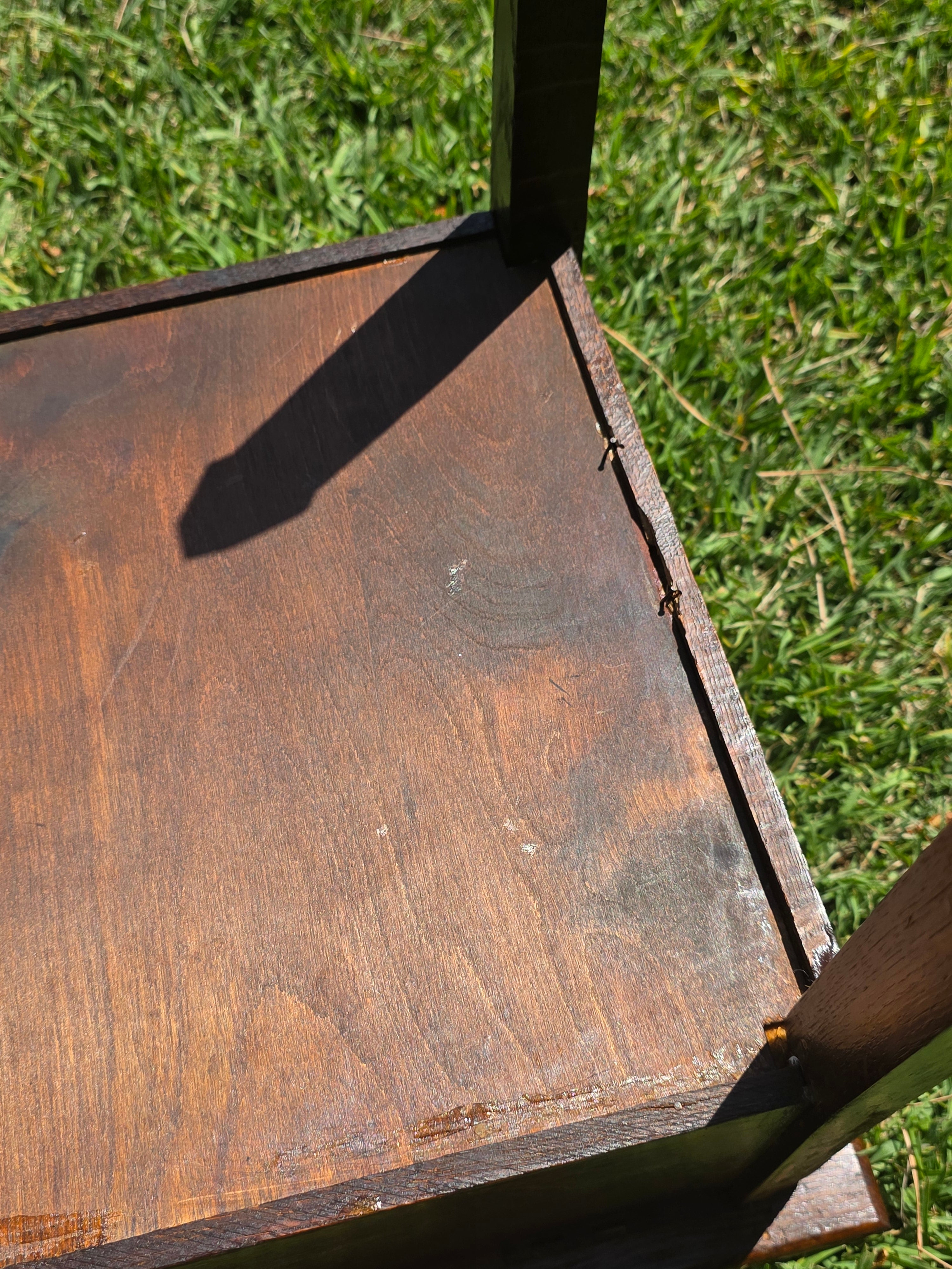 Antique Late Victorian Sewing Box Table 1890s English Tiger Oak Work Box Storage