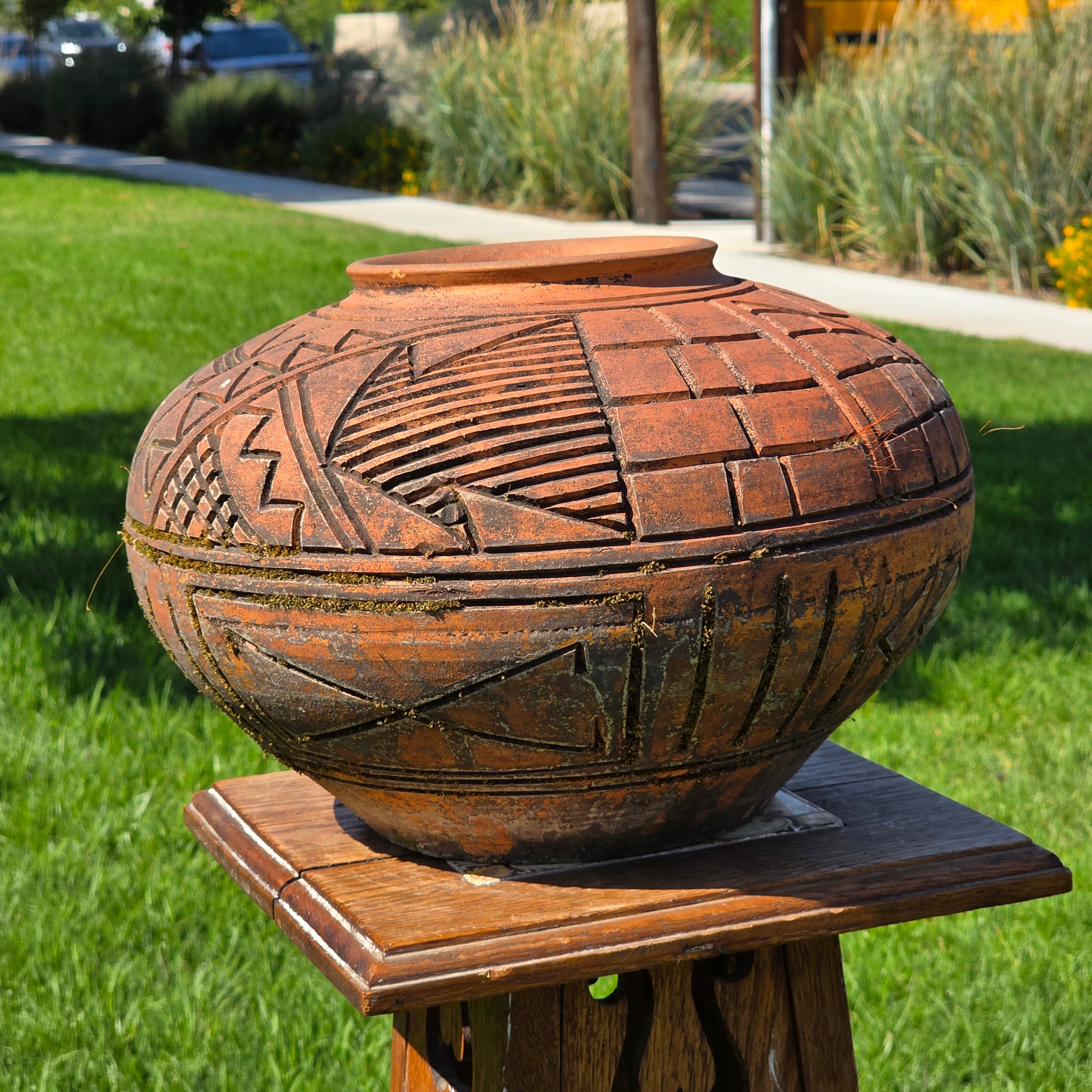 Vintage Terracotta Olla Pot Southwestern Native Pueblo Style Garden Planter 13"