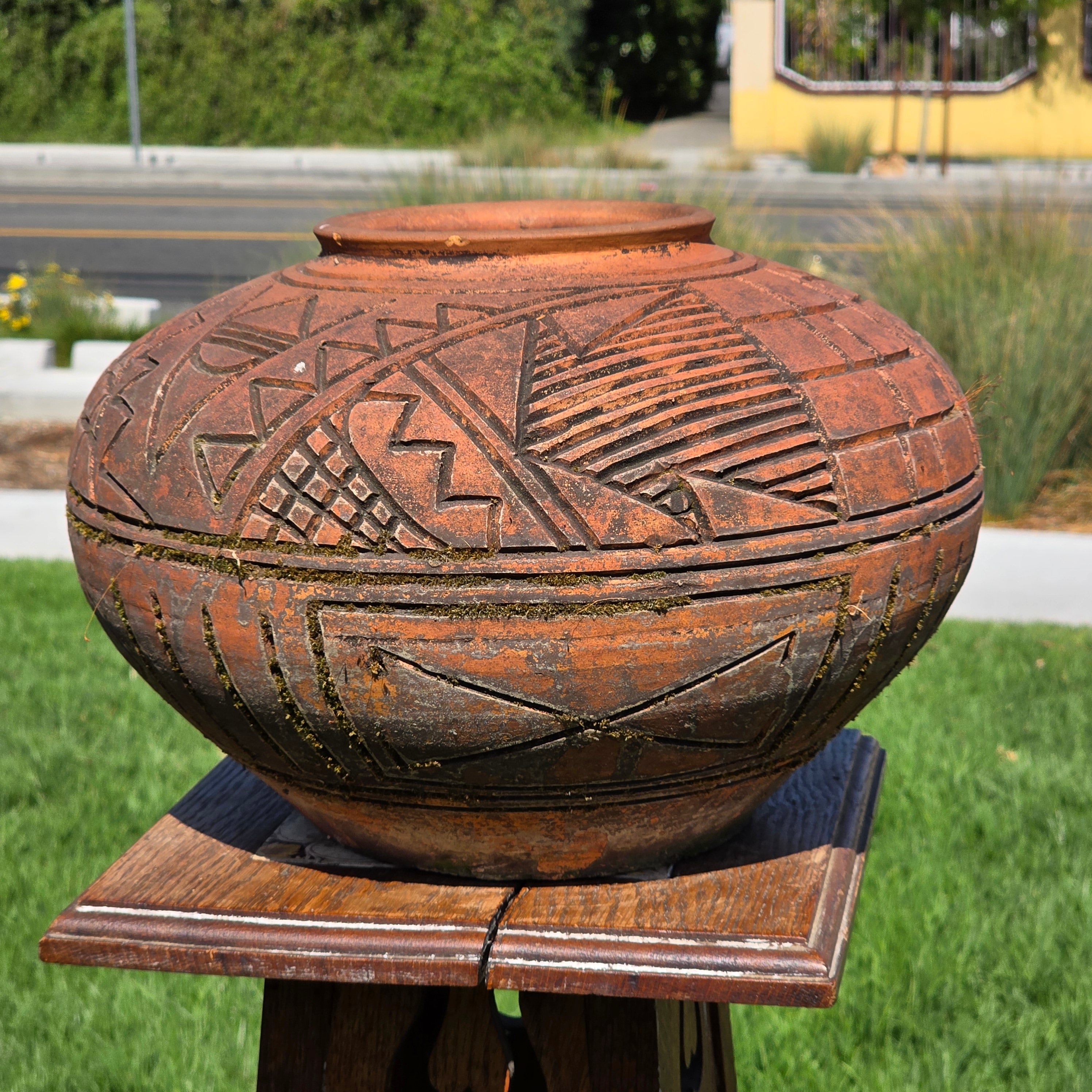 Vintage Terracotta Olla Pot Southwestern Native Pueblo Style Garden Planter 13"