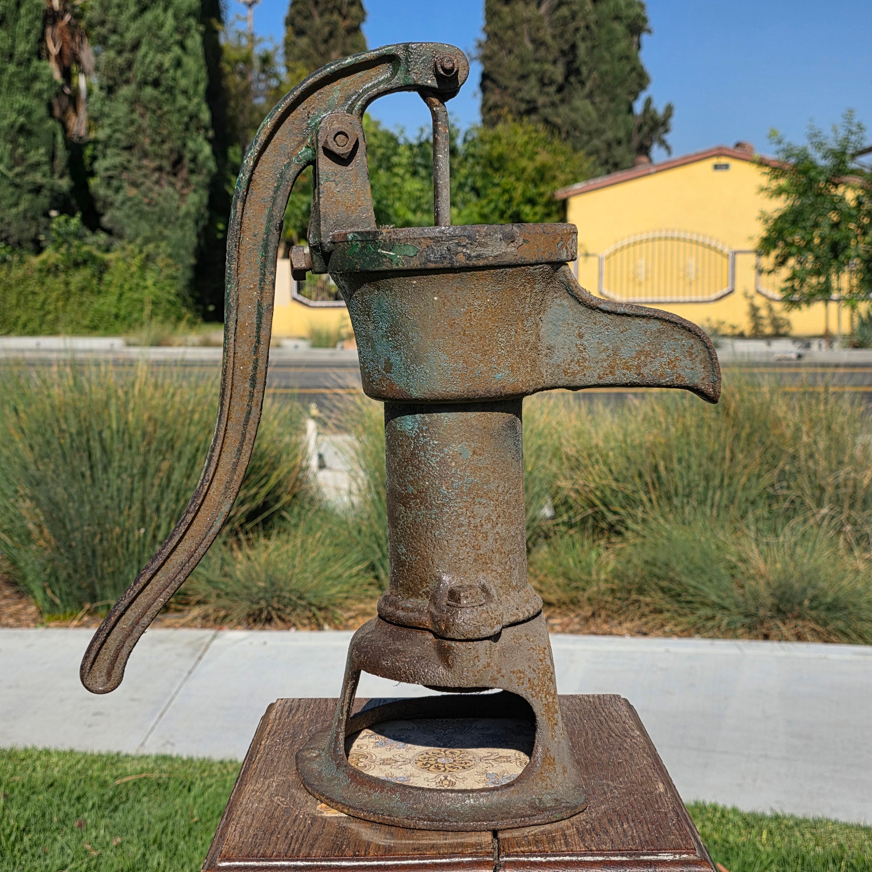 Antique 1890s The Deming Co Salem Ohio No 2 Cast Iron Water Pump Original Paint