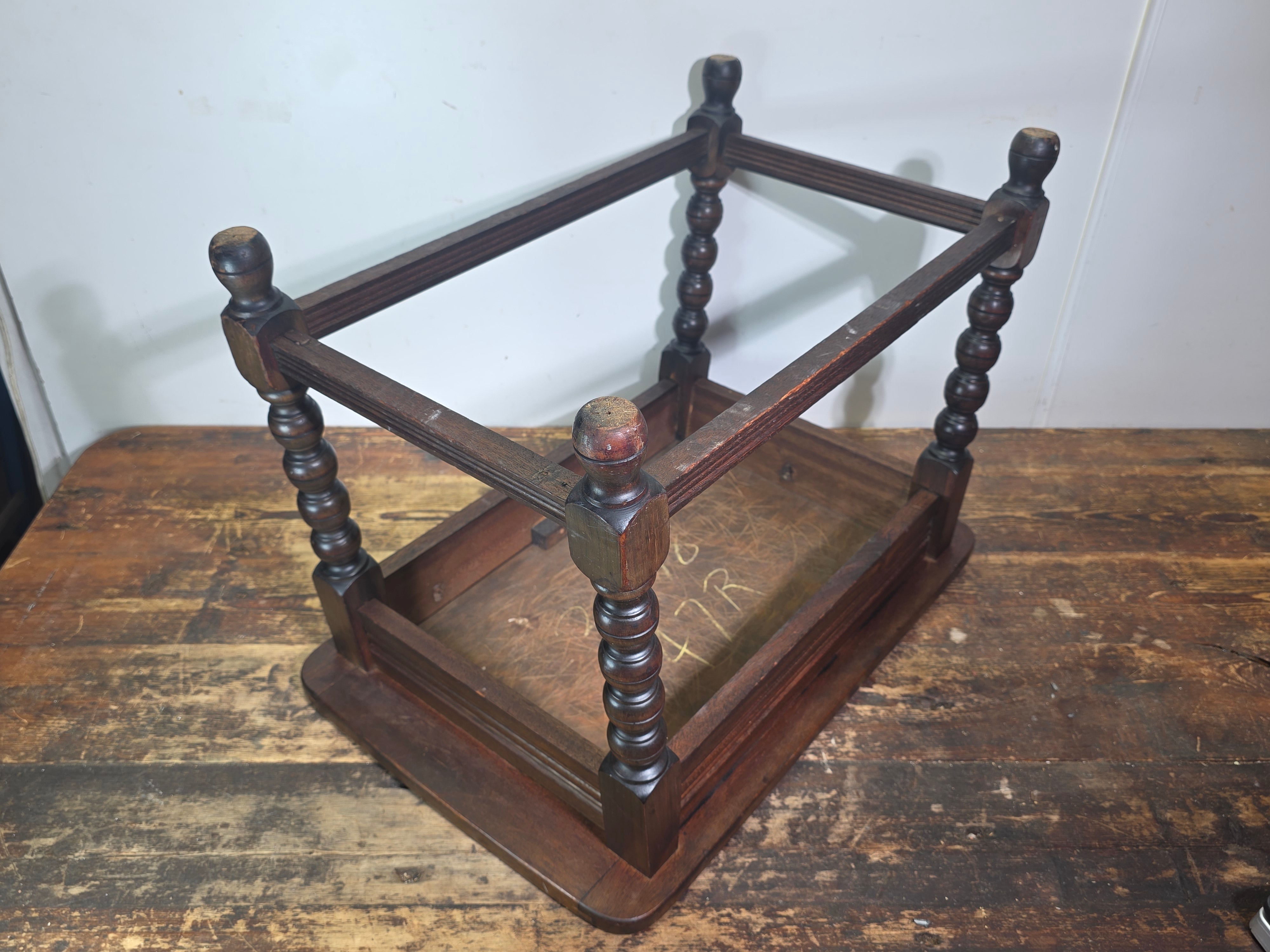 Vintage 1930s Taylor Tile Top Spanish Coffee Table Antique Wood Side Orange