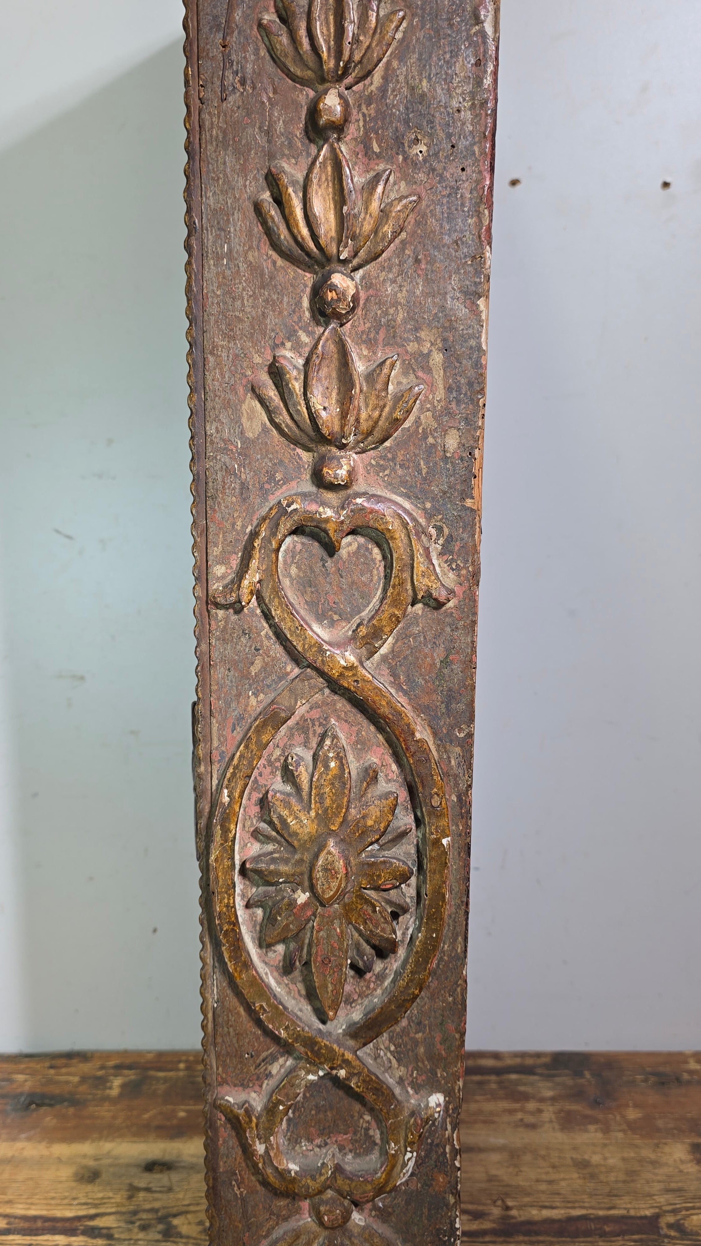 Tabernacle Church Cabinet 1700s Italian Spanish Baroque Carved Wood Wall Gilt