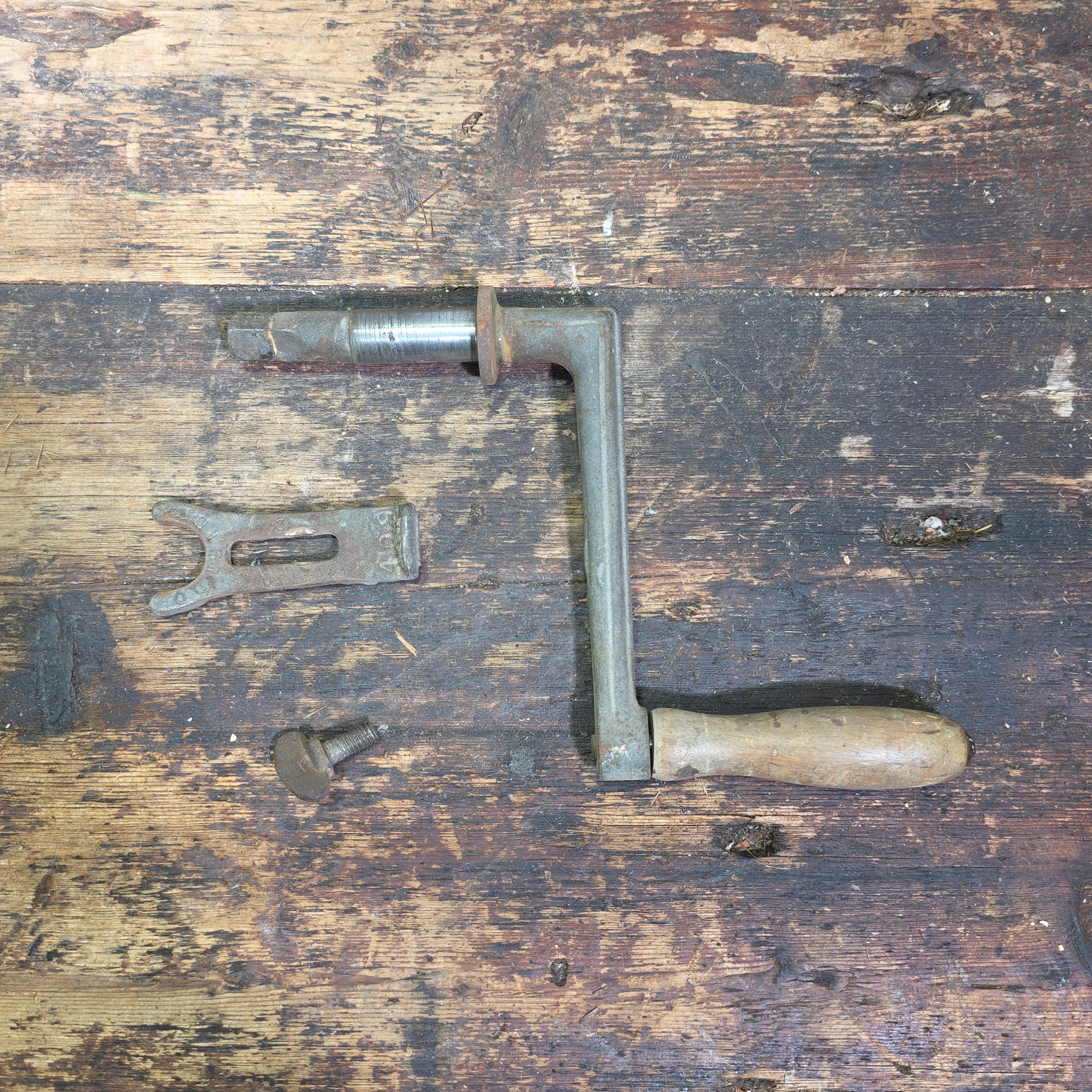 Antique Wooden Barrel Butter Churn Hand Crank Primitive Farmhouse Country Rustic