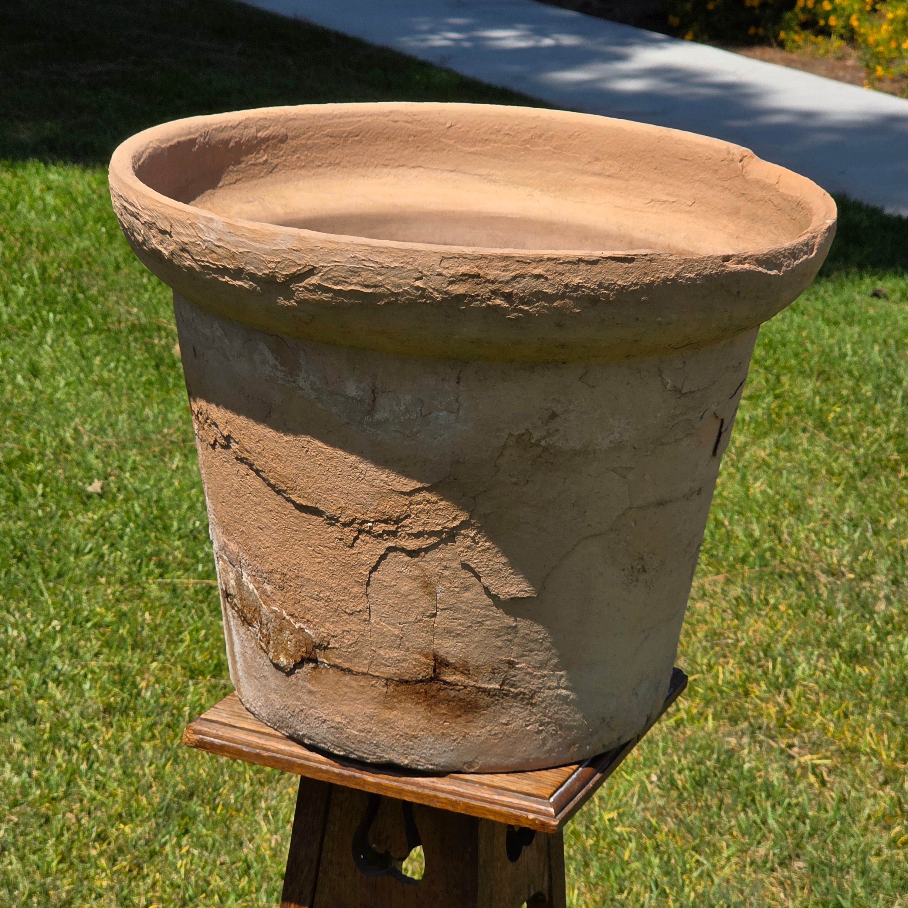Vintage US Pottery Paramount Terracotta Planter Large Mid Century Pot USA 19"