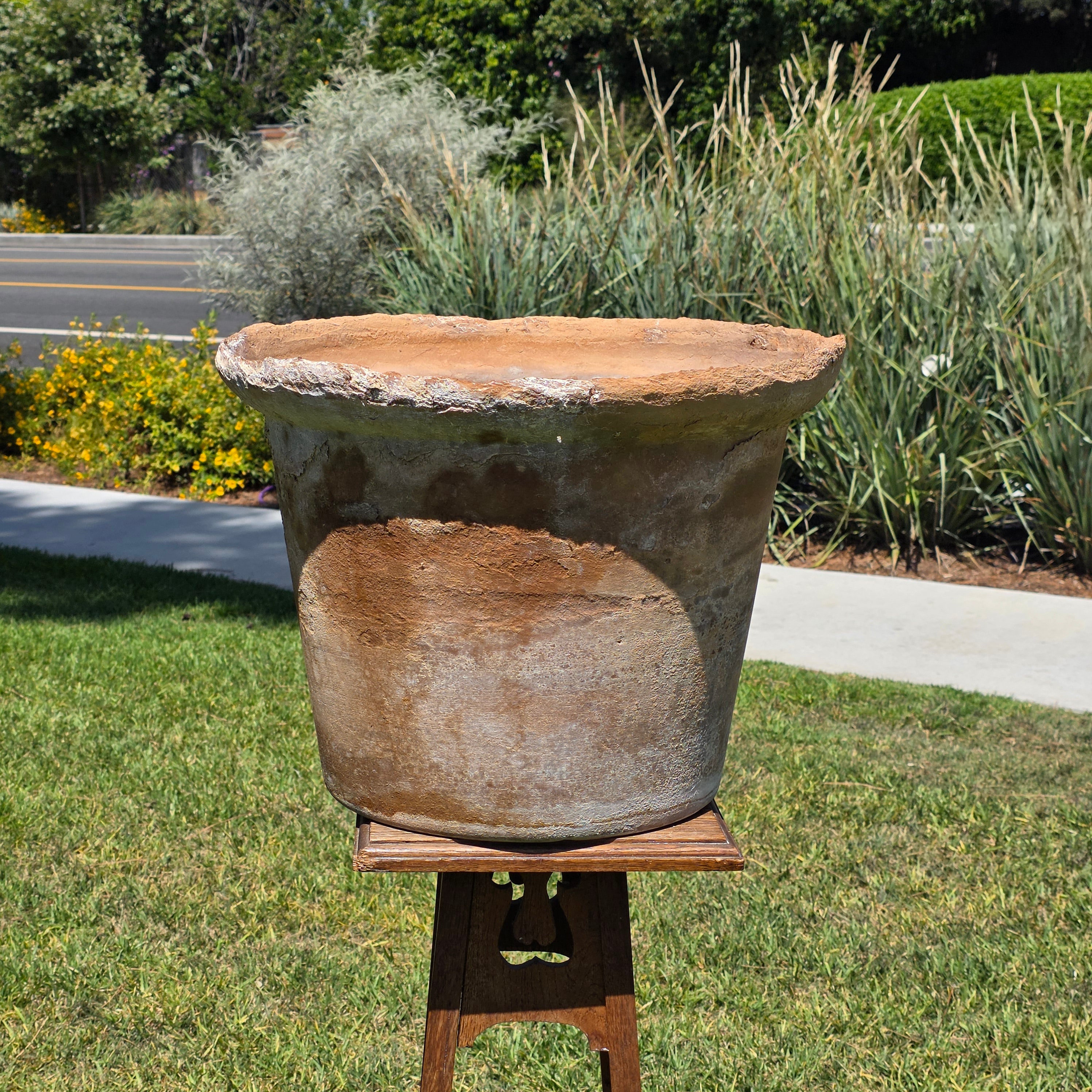 Vintage US Pottery Paramount Terracotta Planter Large Mid Century Pot USA 19"