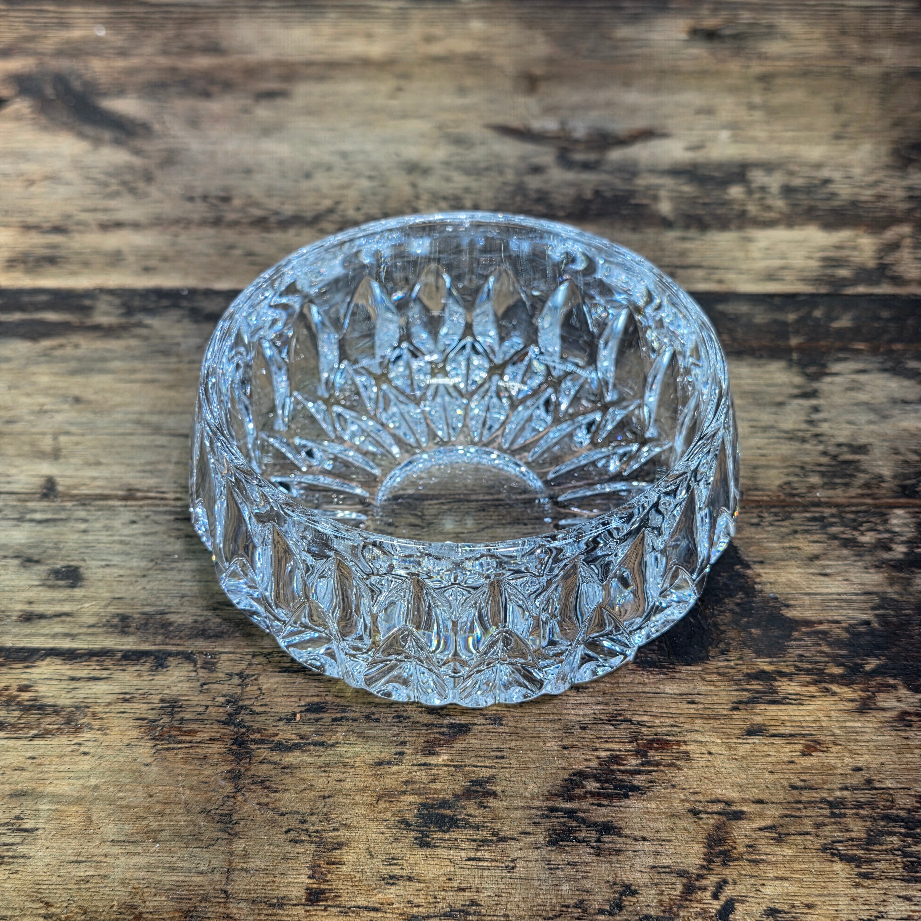Vintage Gorham Althea Full Lead Crystal Bowl Candy Nuts Trinket Dish Germany