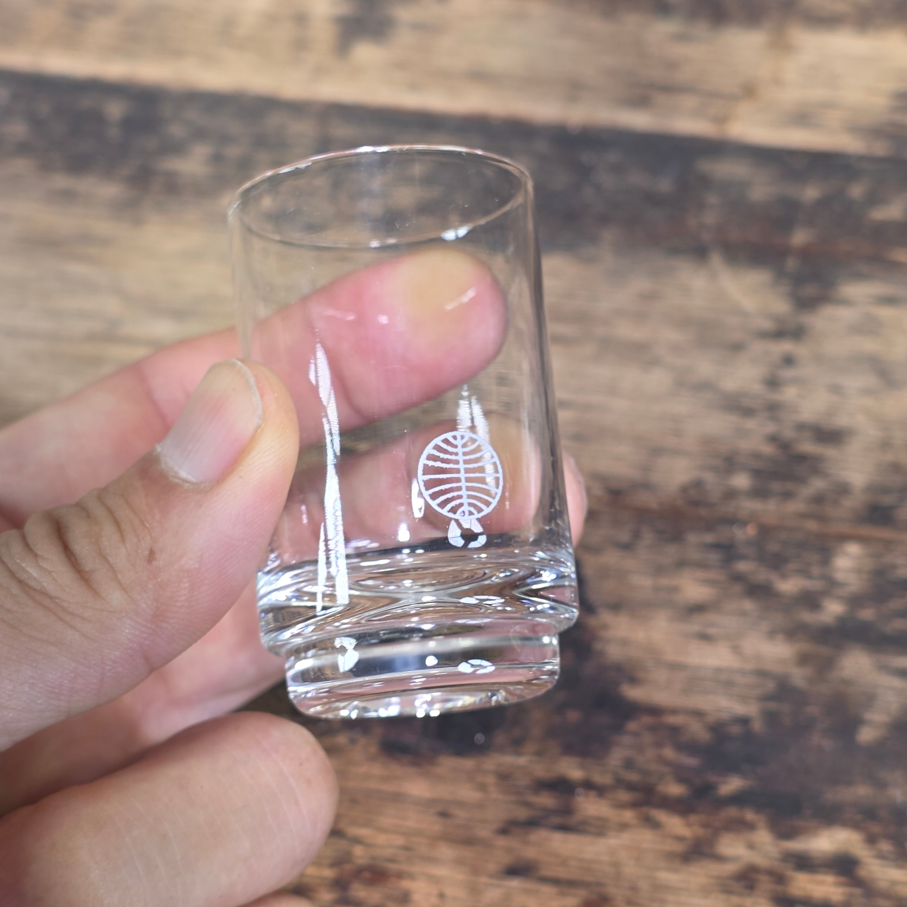 Vintage Pan Am Airlines First Class Shot Glasses Set of 2 Clear Glass 1oz