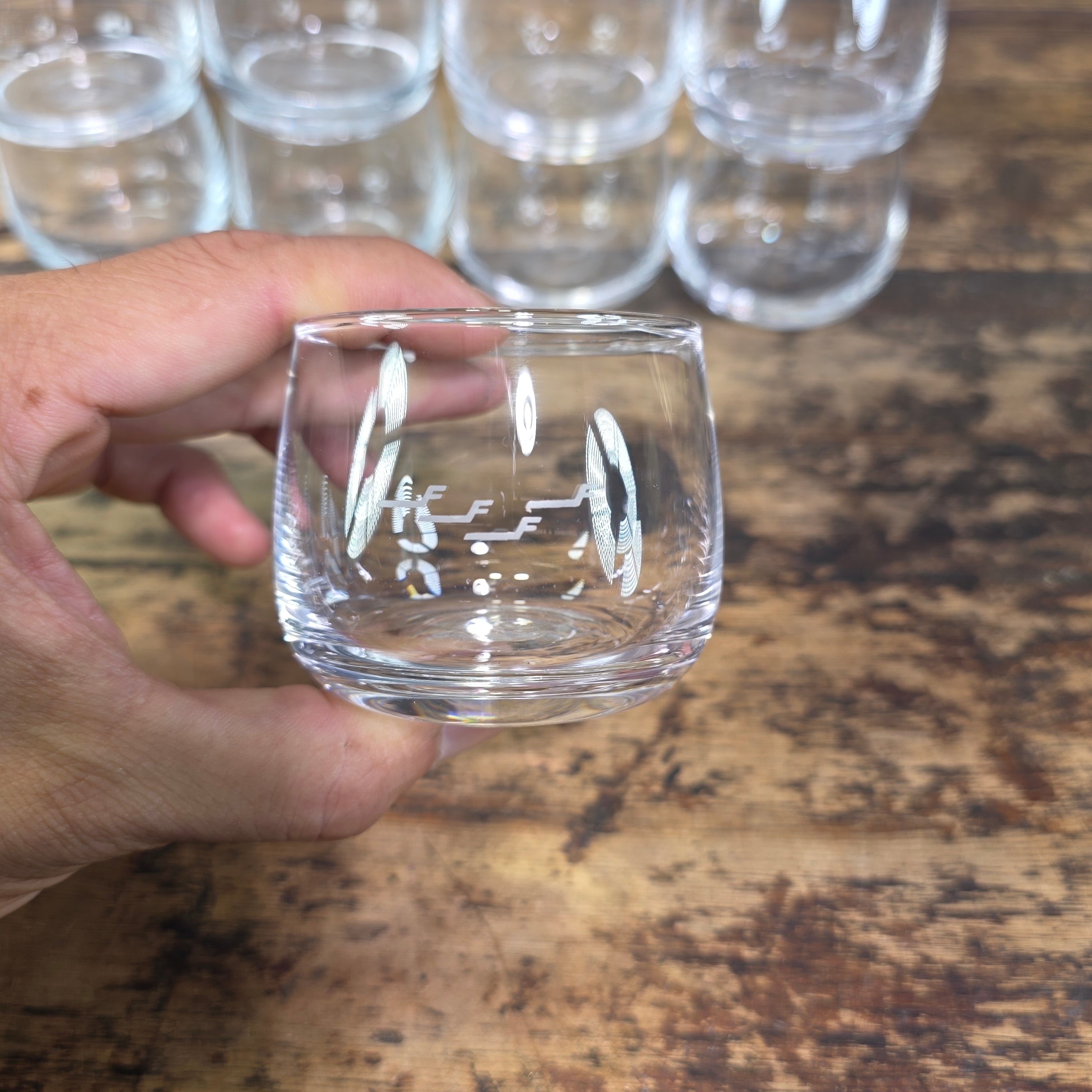 Vintage Finnair iittala Clear Glass Tumbler Aviation Collectible 4oz 1pc