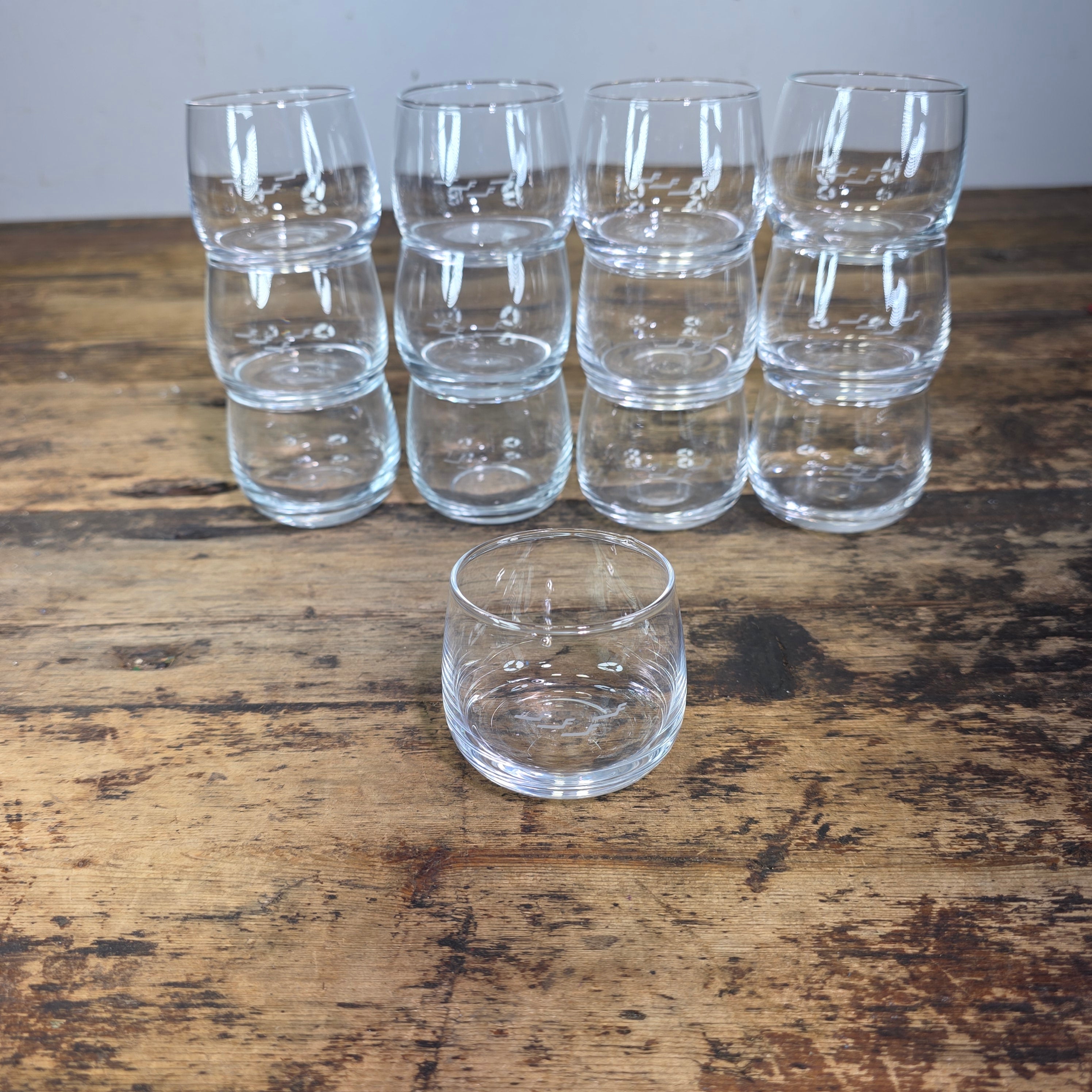 Vintage Finnair iittala Clear Glass Tumbler Aviation Collectible 4oz 1pc