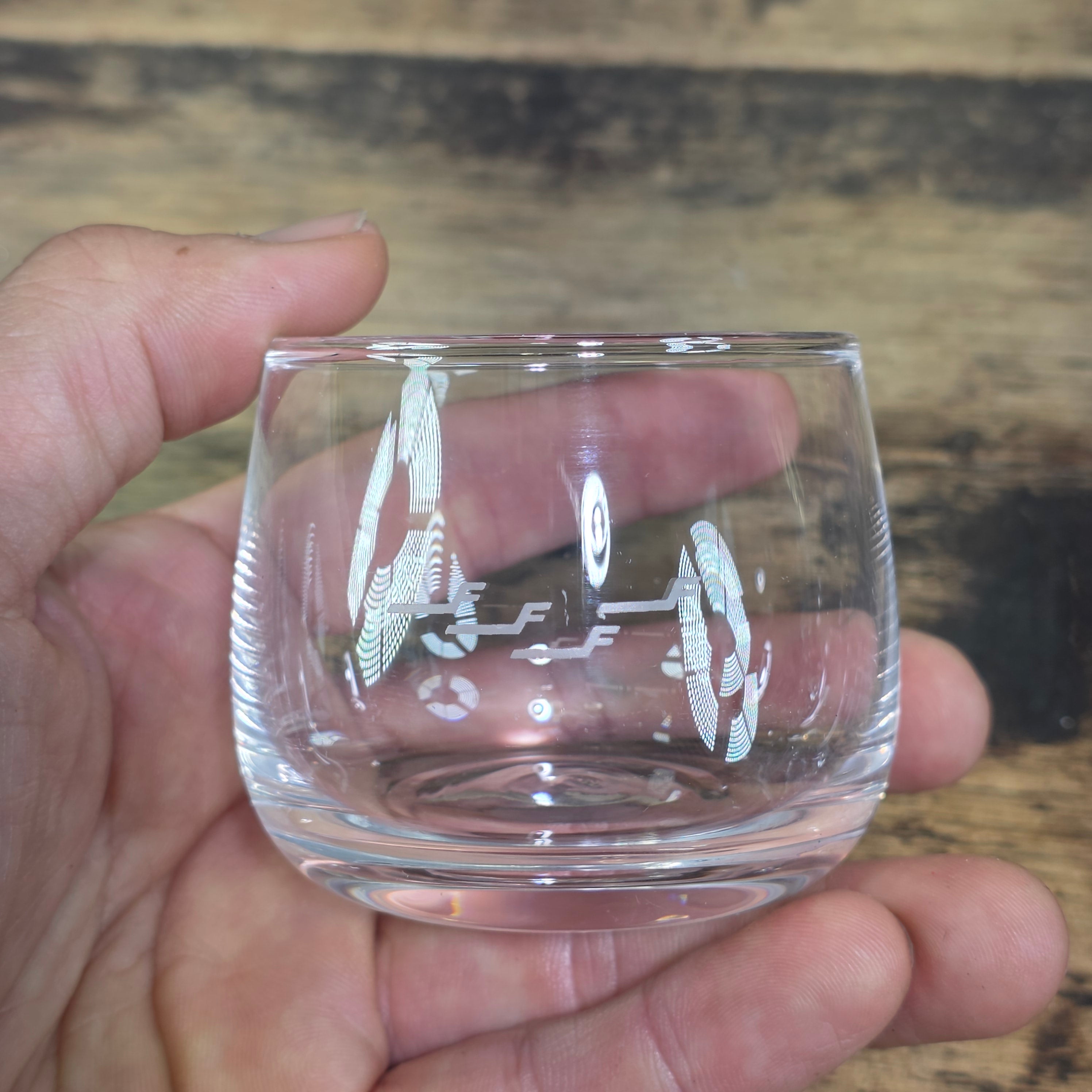 Vintage Finnair iittala Clear Glass Tumbler Aviation Collectible 4oz 1pc