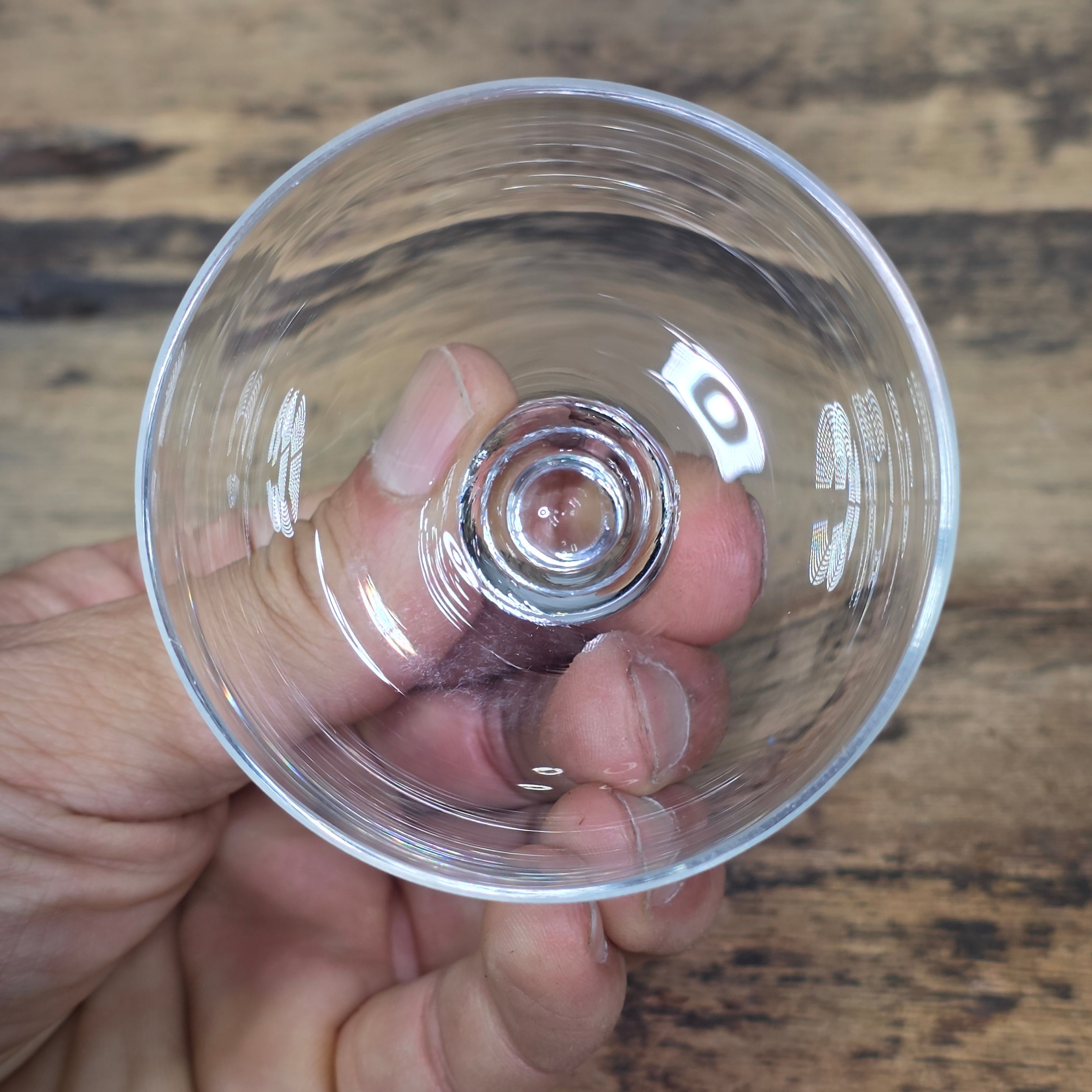 Vintage Anchor Hocking Presence Clear Glass Individual Round Mini Butter Dish
