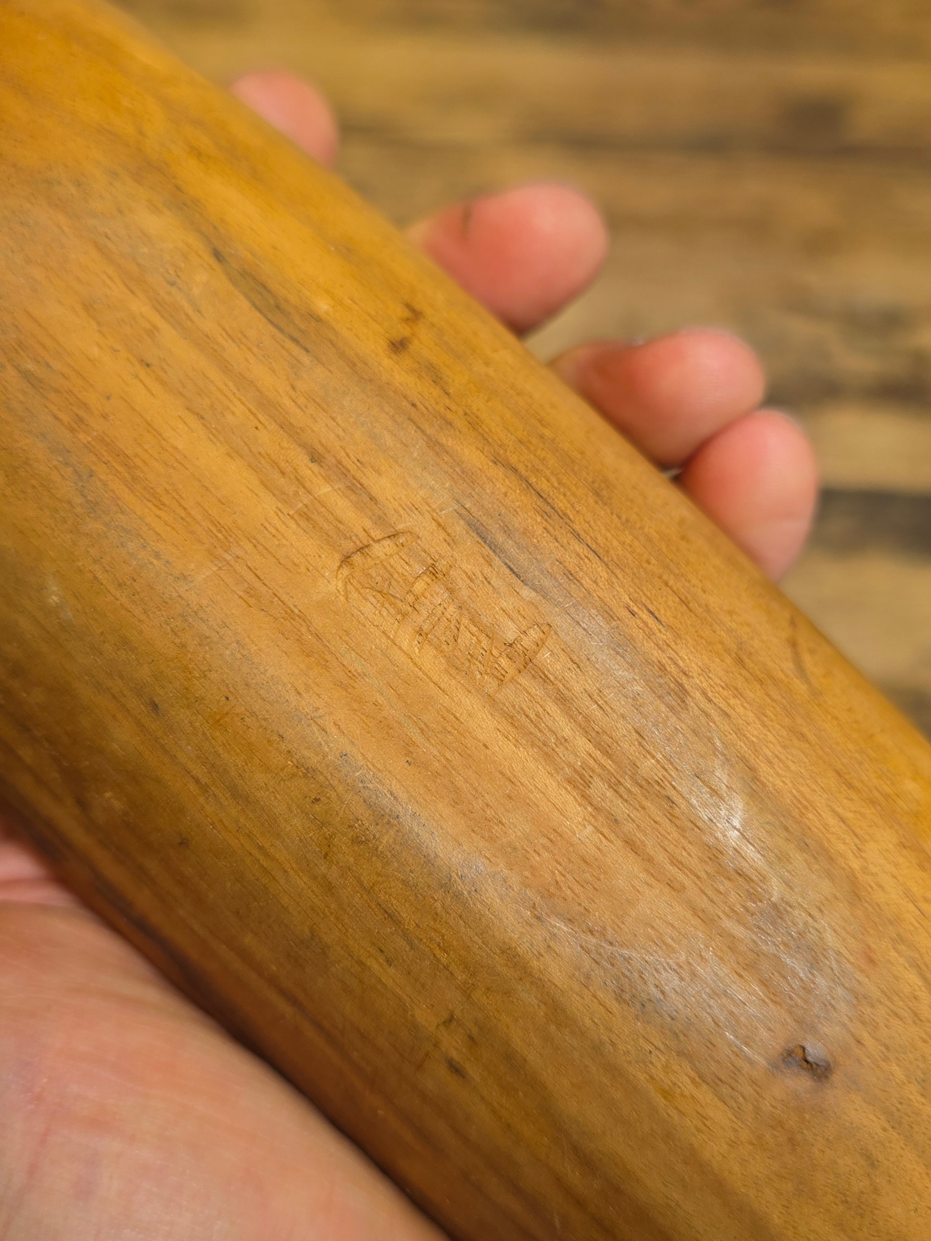 Share Vintage Mid Century Hand Carved Wooden Bowl Canoe Scoop Tray Signed Chan 10" Art