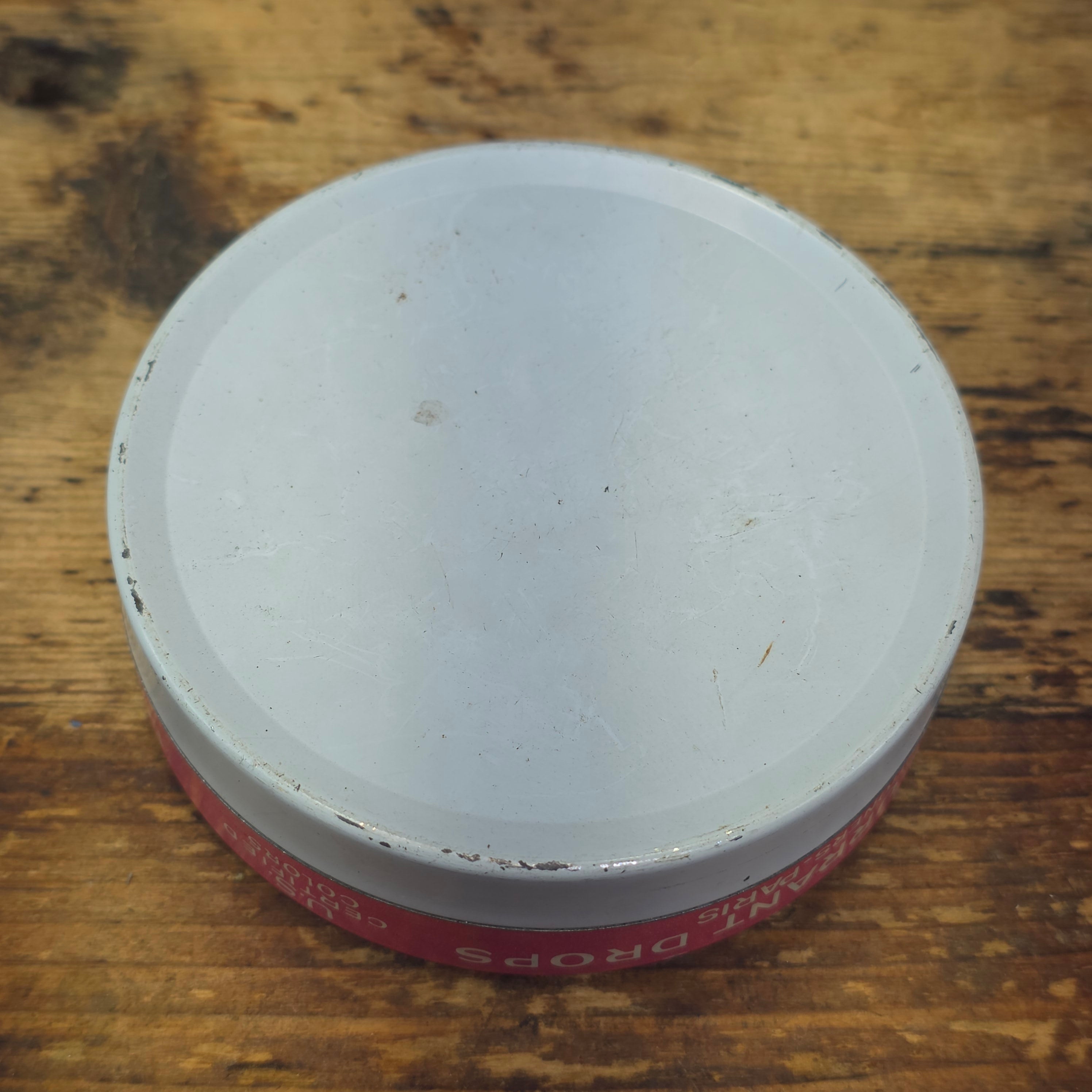 Vintage Tissot Black Currant Cassis Candy Tin Metal France Confiseur Paris (E)