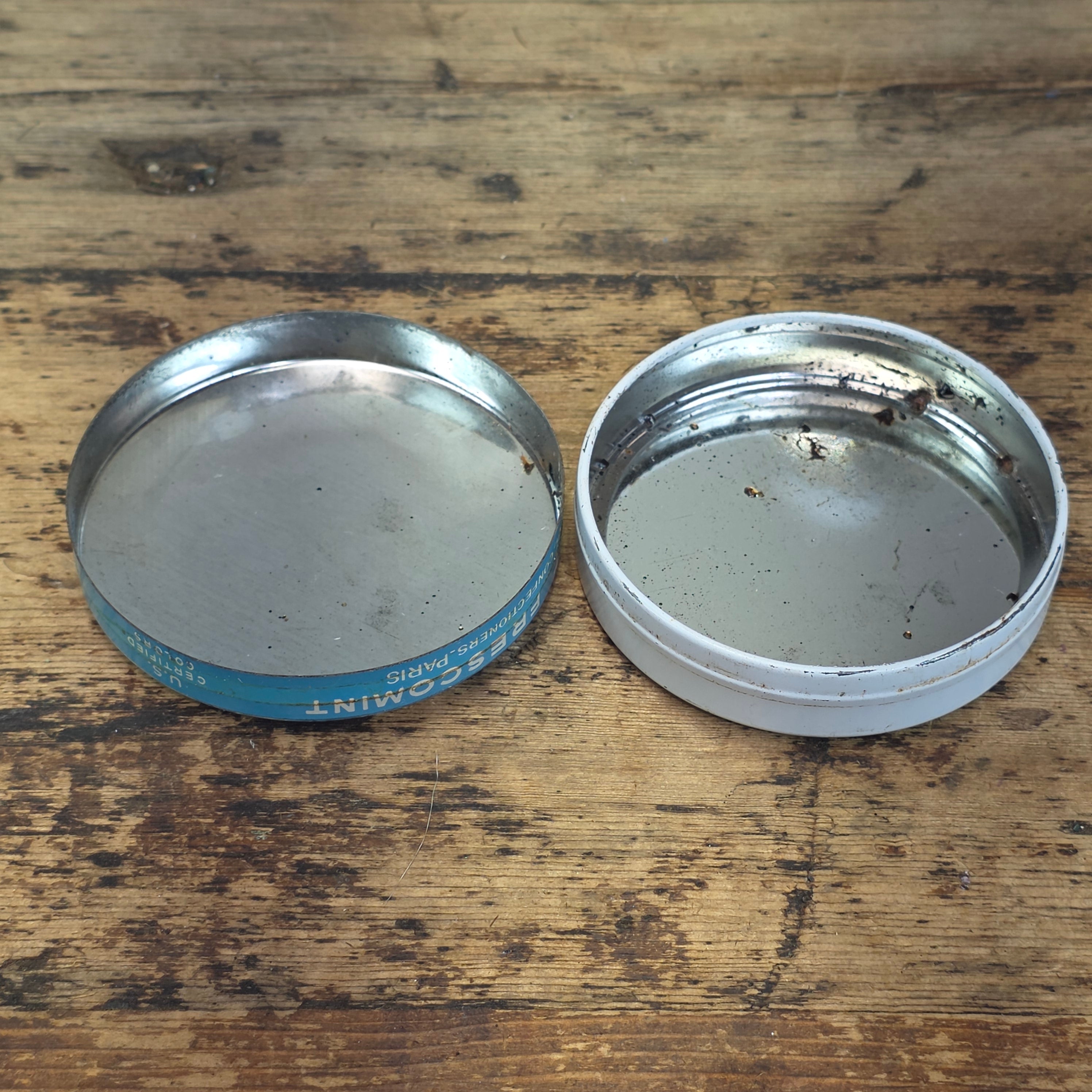 Vintage Tissot Frescomint Candy Tin Empty Metal France Cresca NY Mint Drops