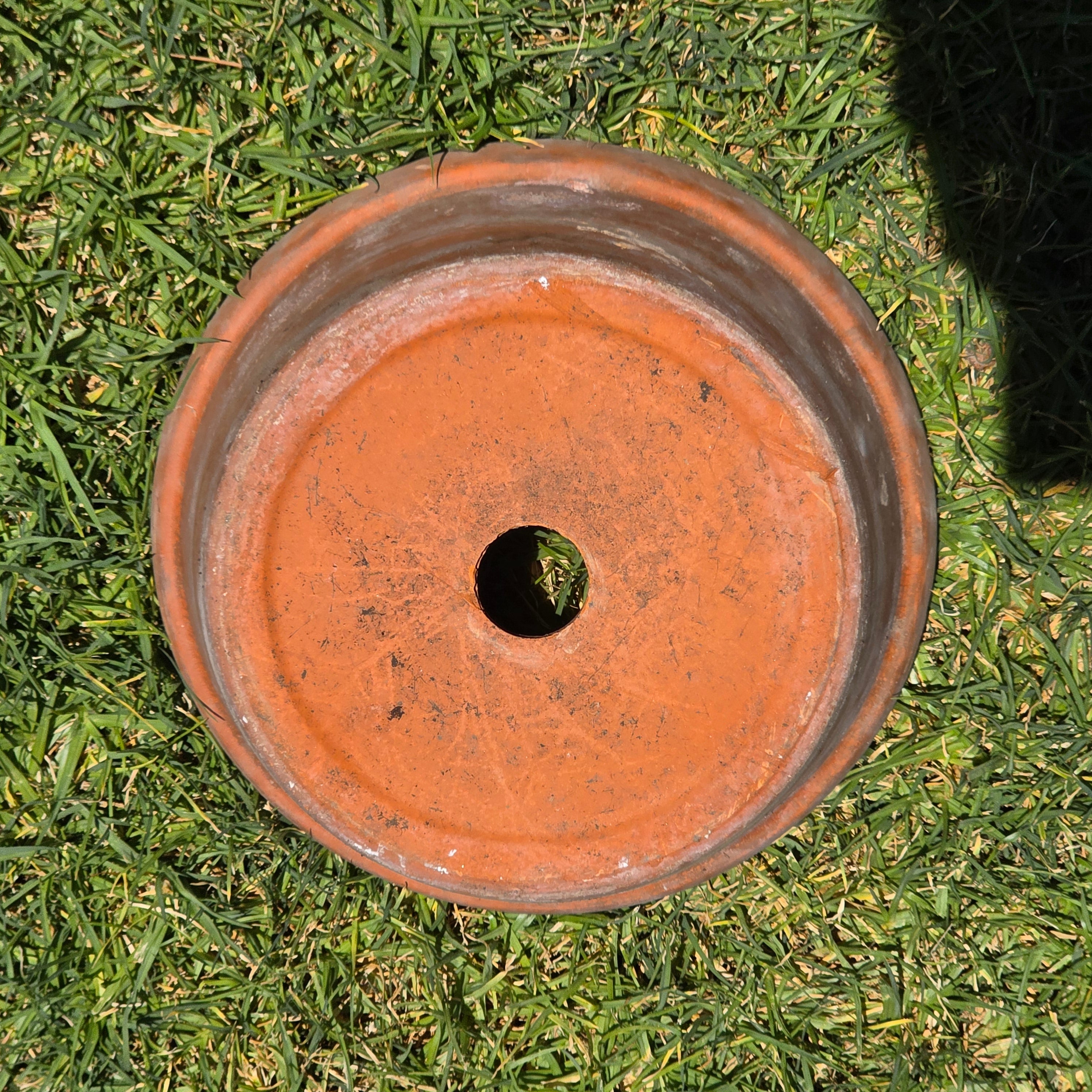 Vintage Vaserie Trevigiane Terracotta Planter Pot Rolled Rim Italy 10.5" Rustic