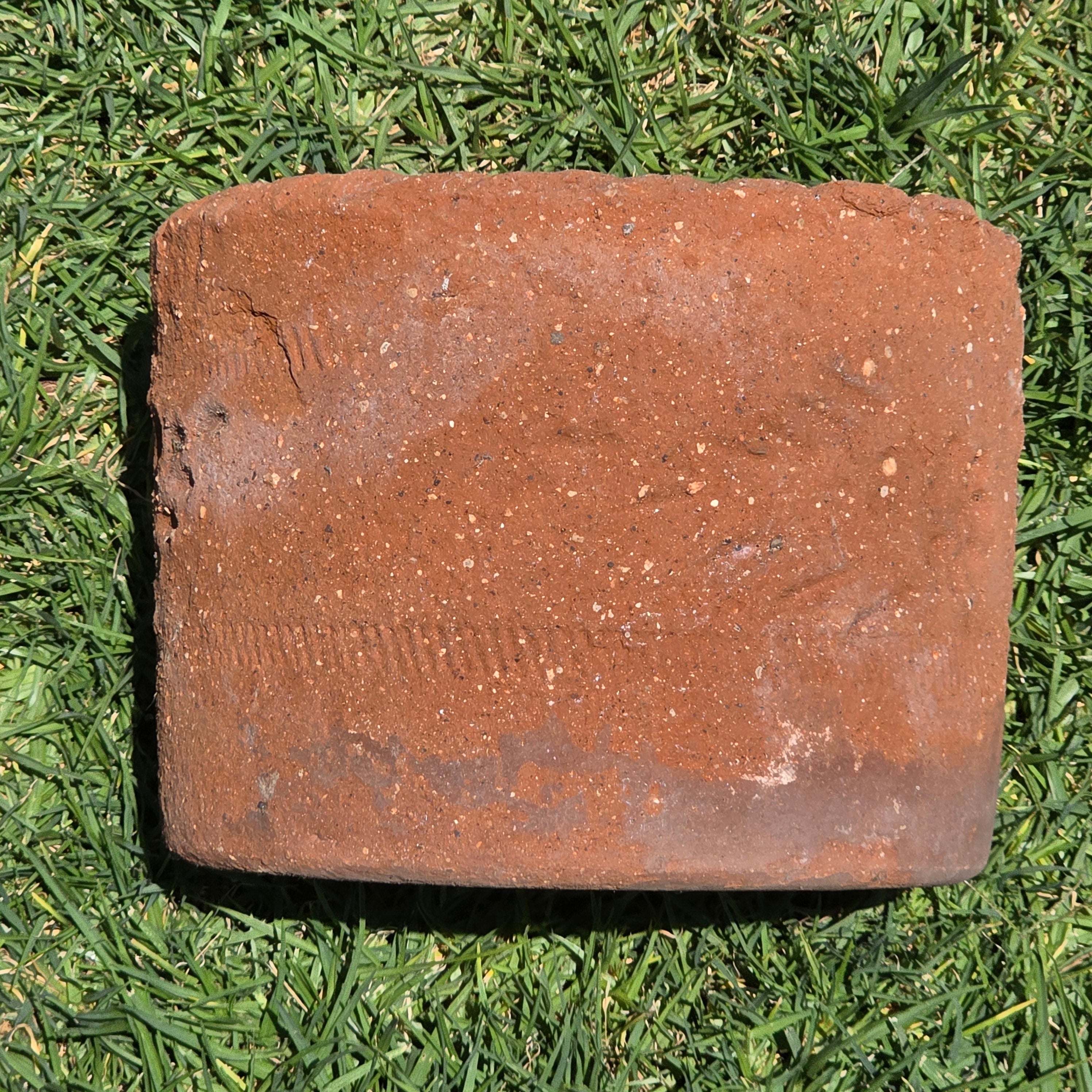 Vintage Mexican Terracotta Clay Planter Pot Rustic Weathered Brown Garden 10"