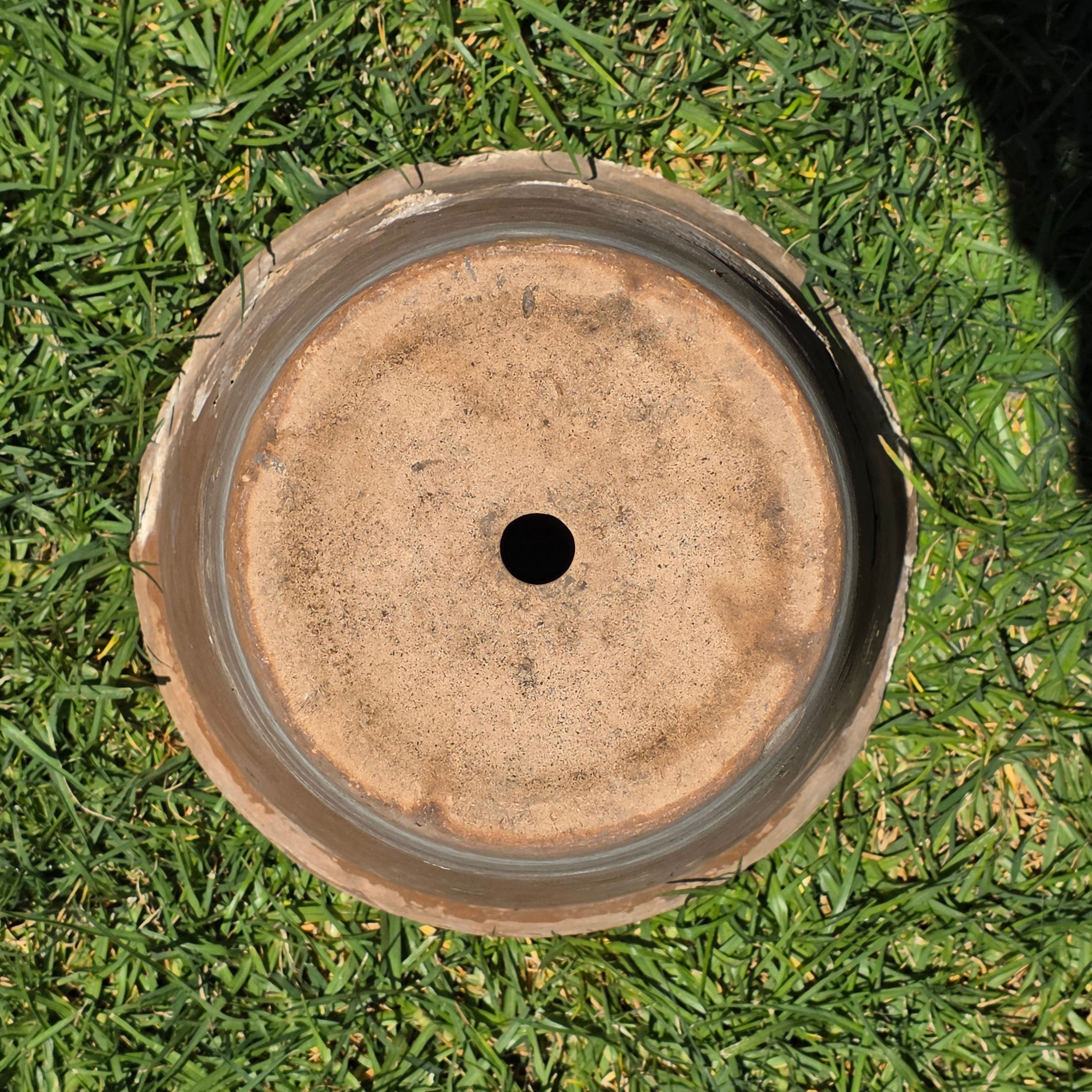 Vintage Italian Terracotta Clay Planter Pot Weathered Rustic Brown Garden