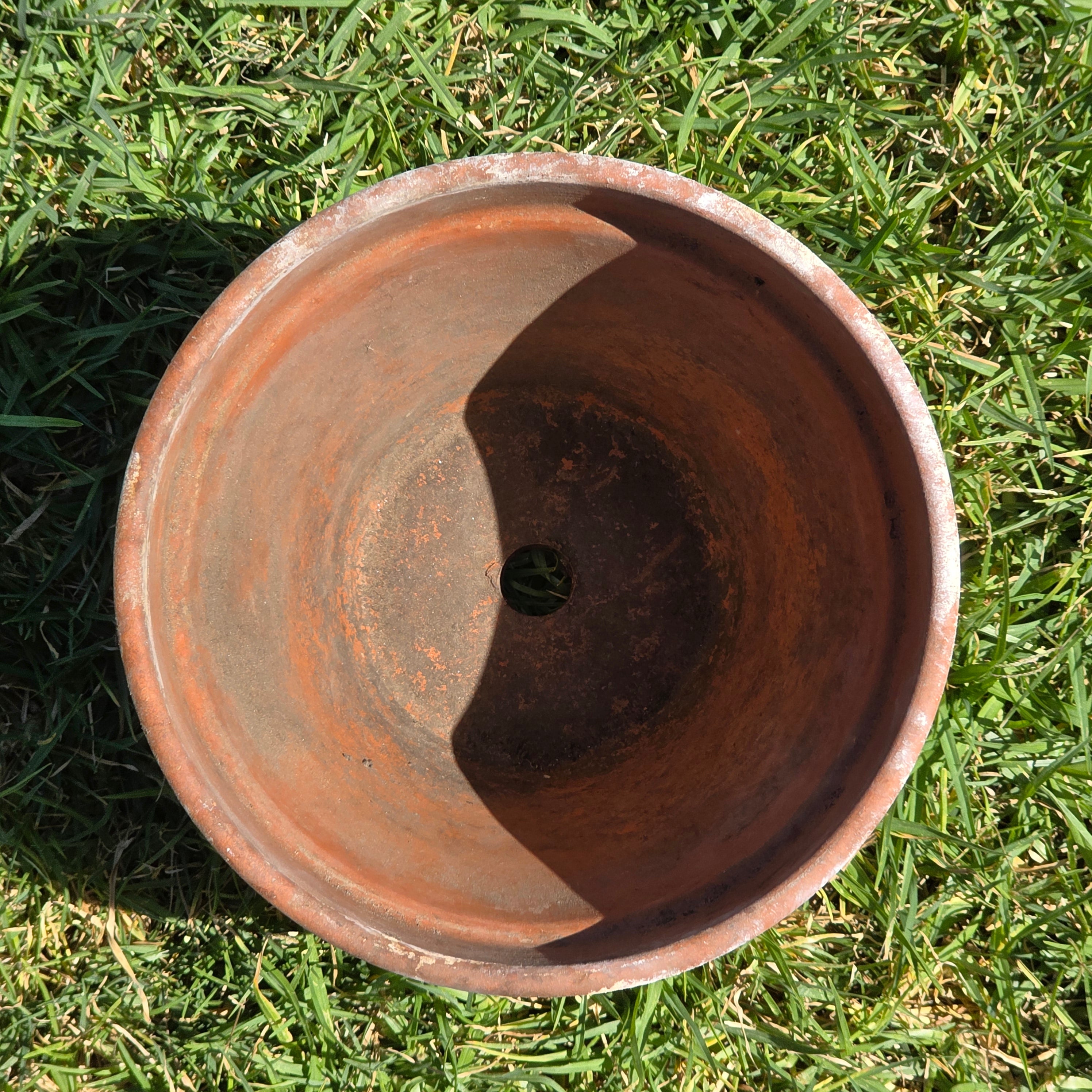 Vintage Terracotta Planter Pot SILMA Italy Rustic Weathered Garden Farmhouse