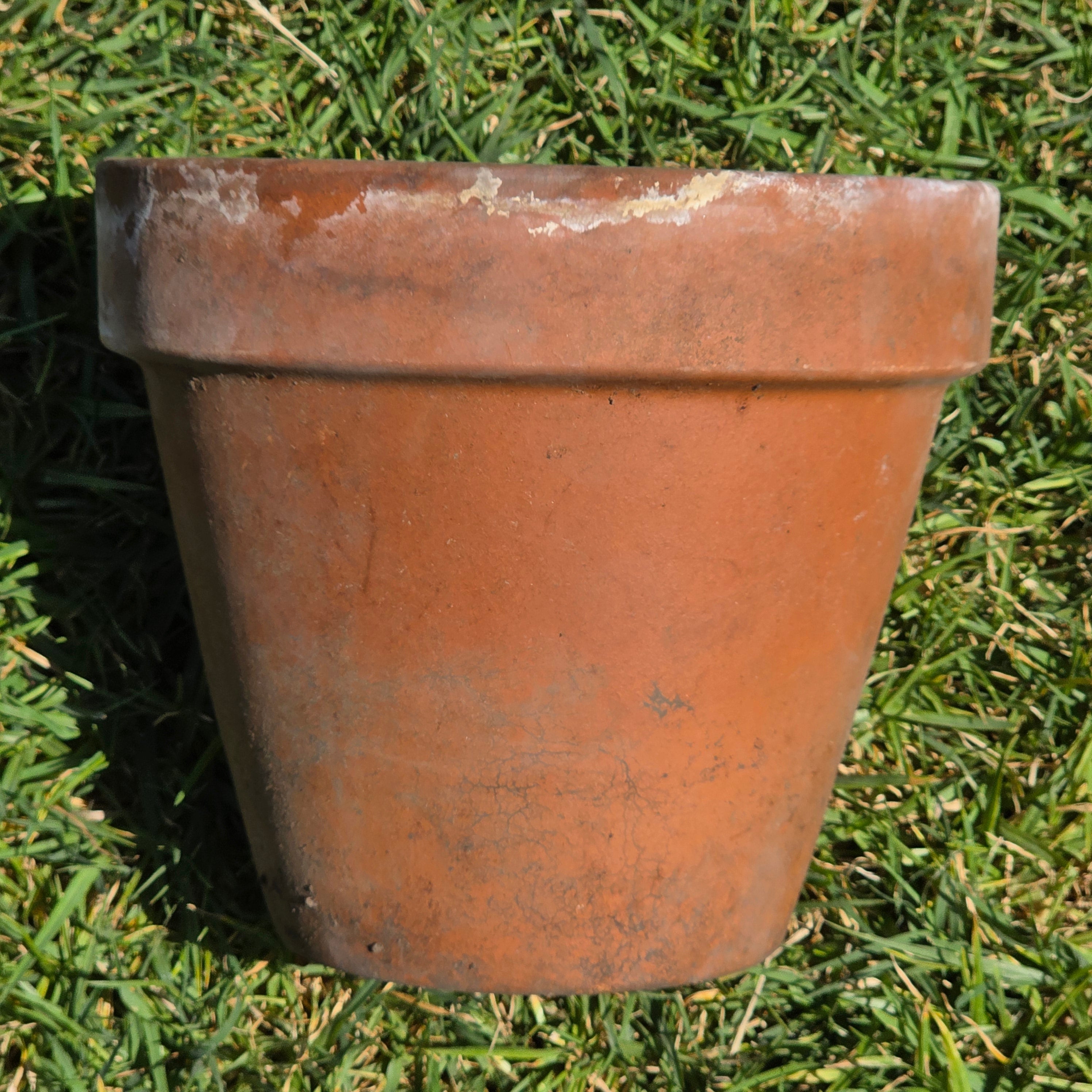 Vintage Terracotta Planter Pot SILMA Italy Rustic Weathered Garden Farmhouse