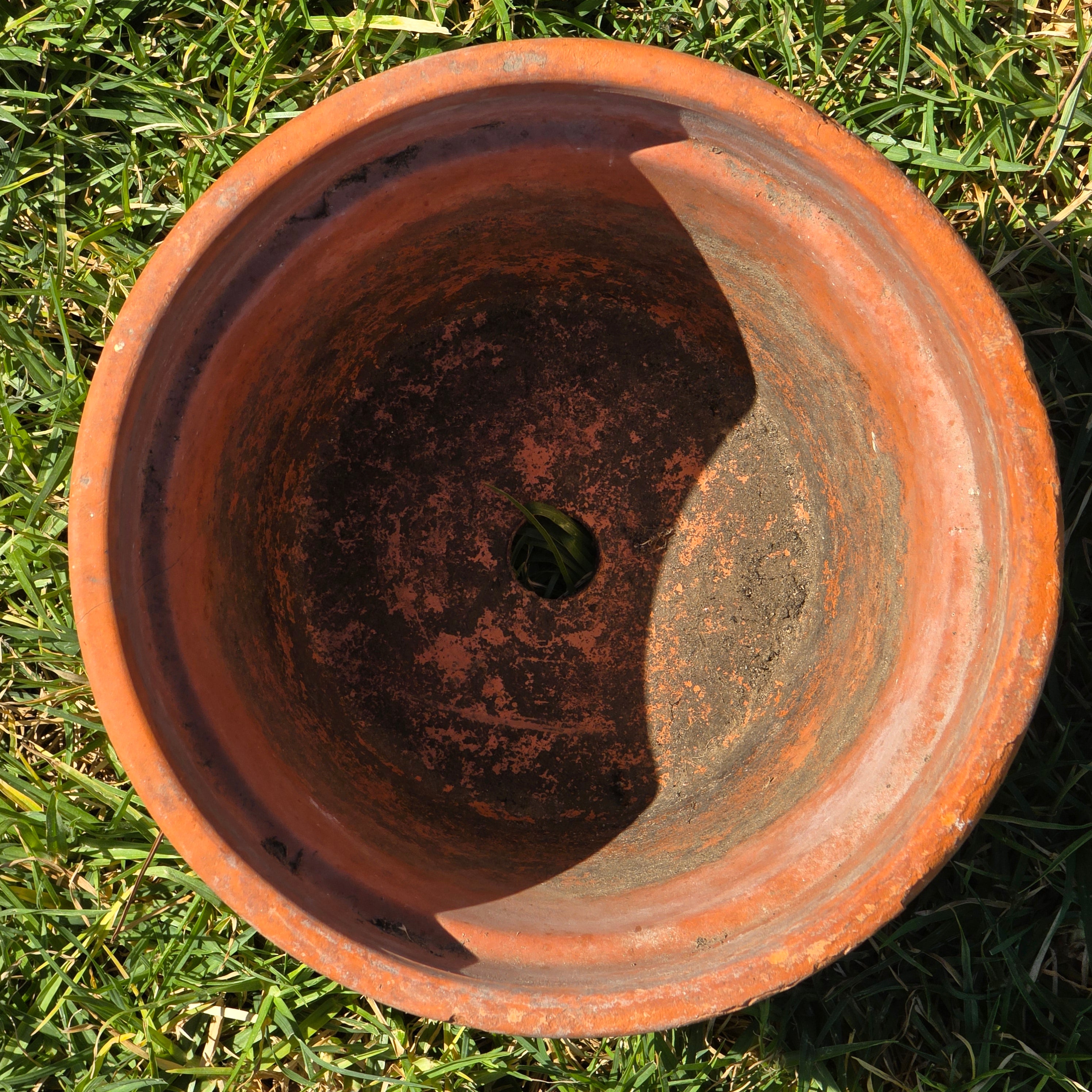 Vintage Vaserie Trevigiane Terracotta Planter 8.5" Italy Clay Pot Garden Patina