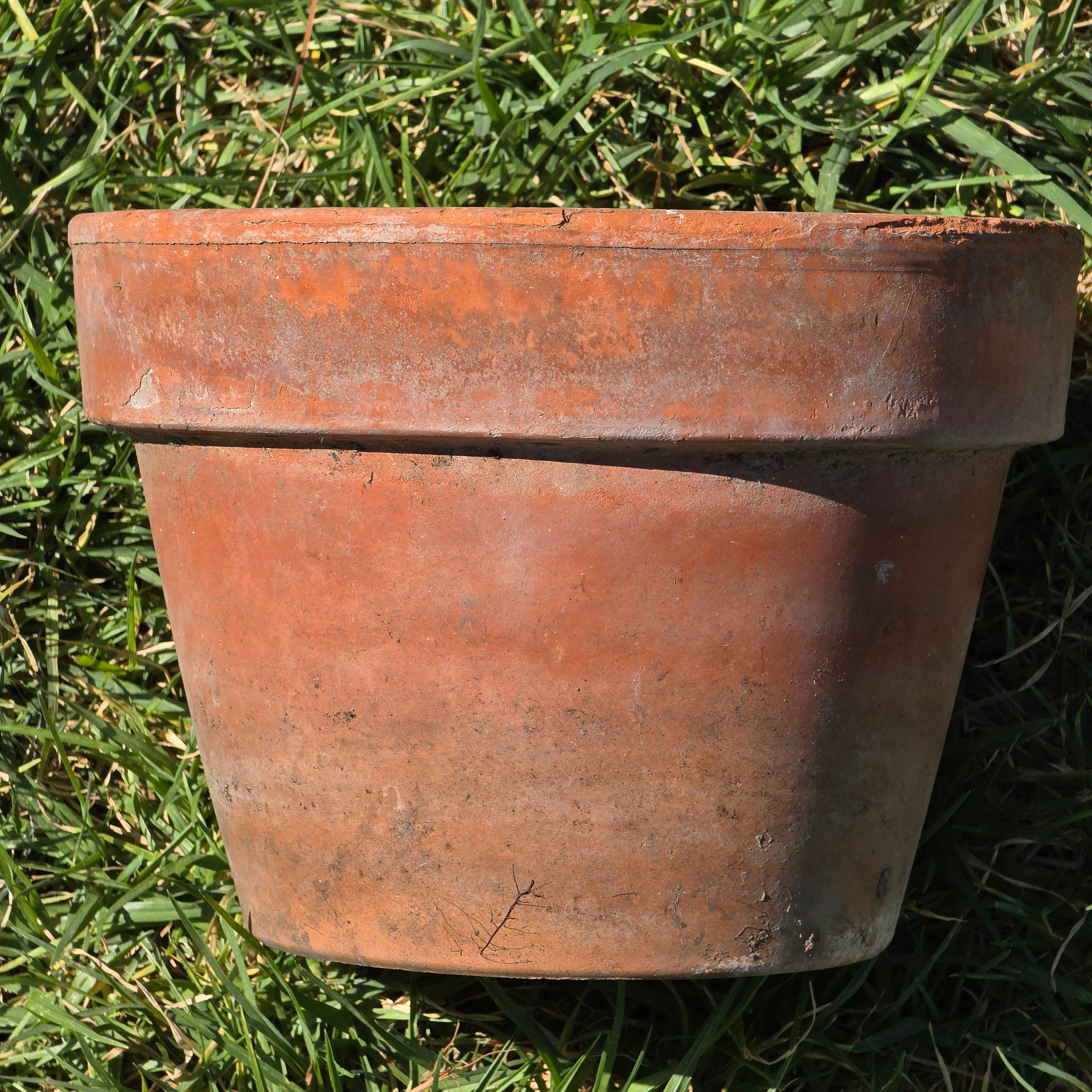 Vintage Vaserie Trevigiane Terracotta Planter 8.5" Italy Clay Pot Garden Patina
