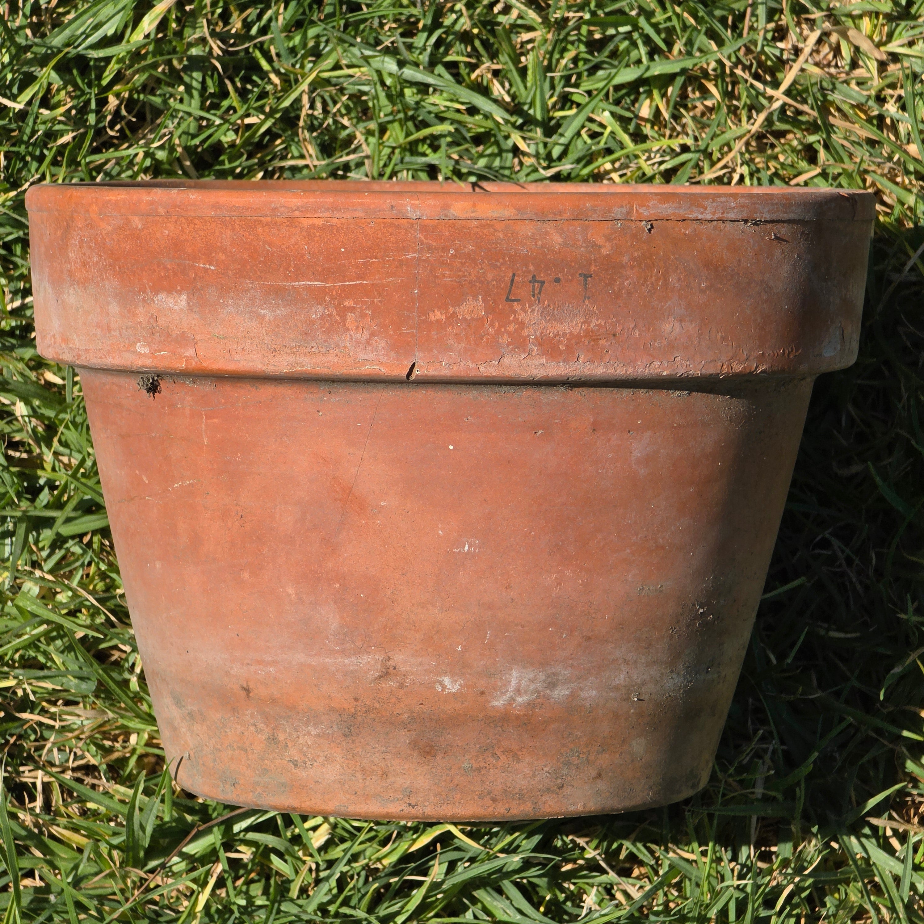 Vintage Vaserie Trevigiane Terracotta Planter 8.5" Italy Clay Pot Garden Patina