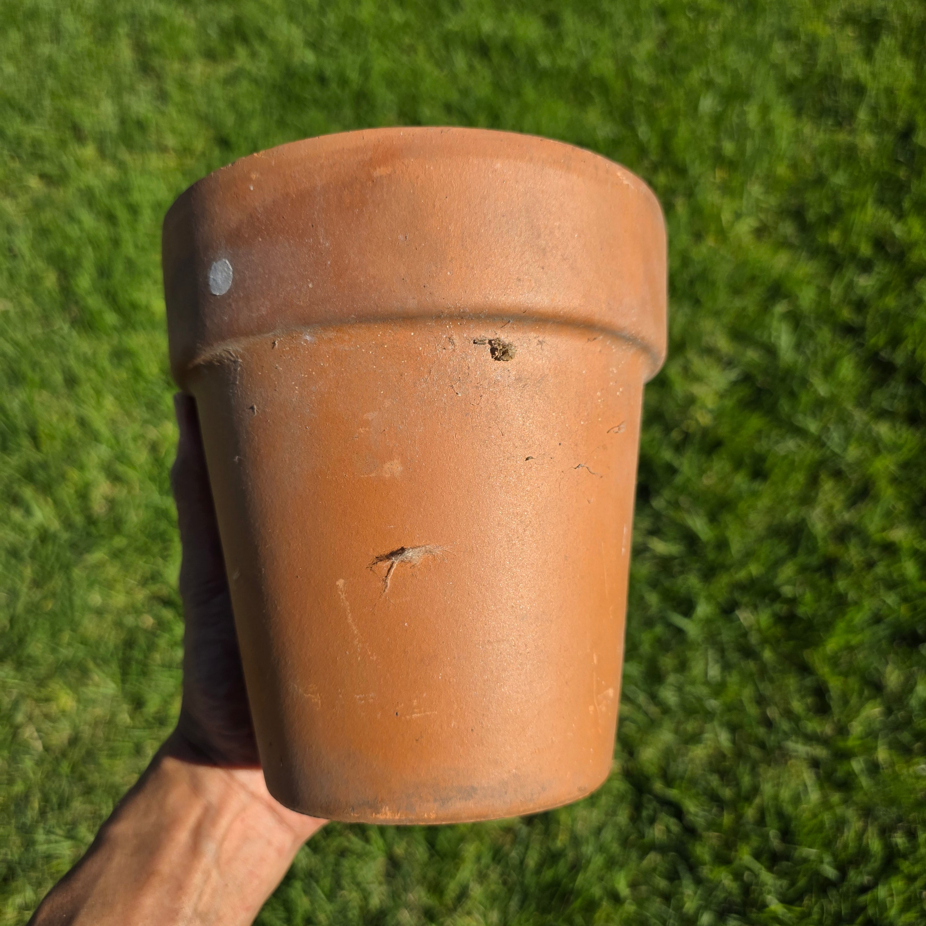 Vintage Made in Italy Terracotta Planter 6.25" Clay Flower Pot Rustic Tuscan