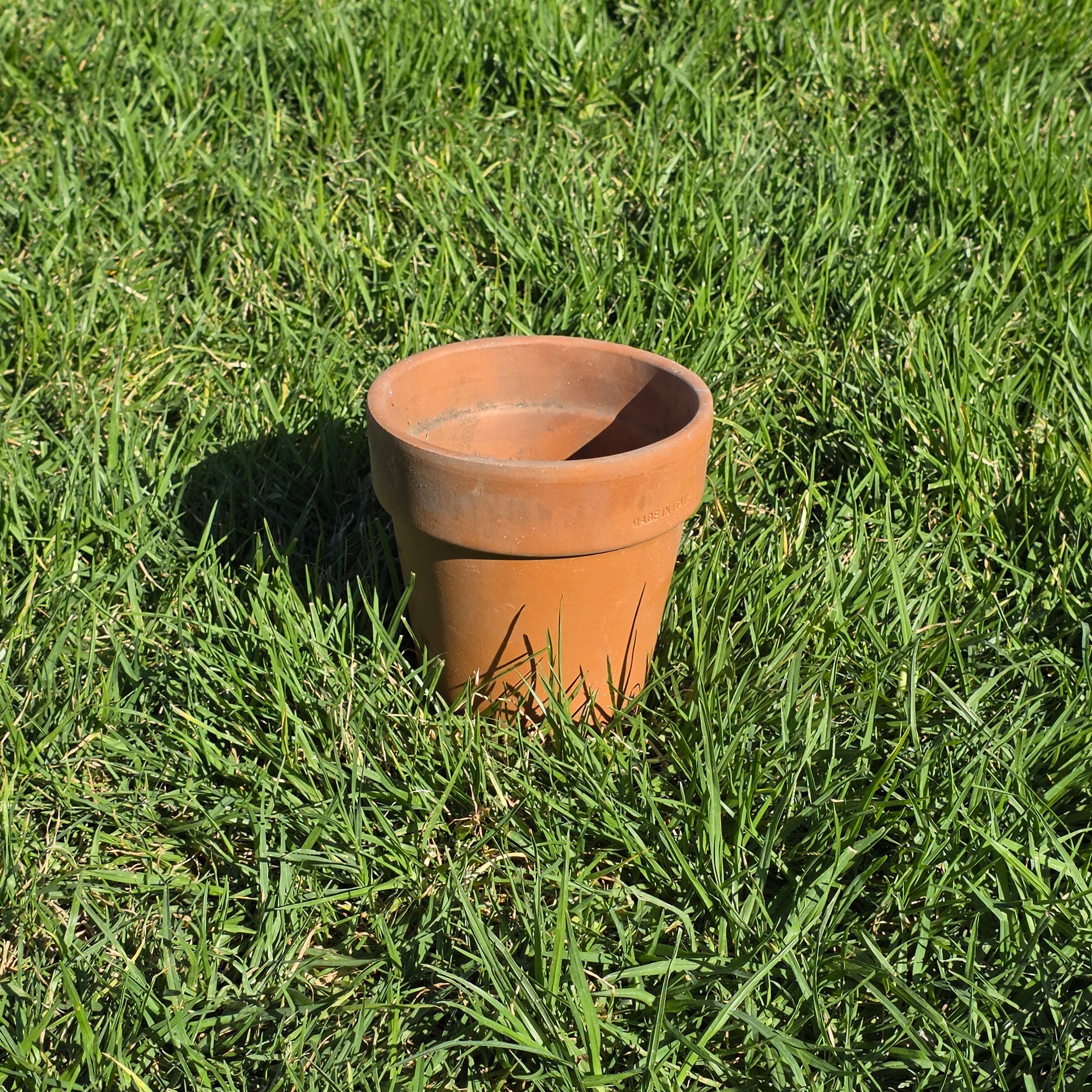 Vintage Made in Italy Terracotta Planter 6.25" Clay Flower Pot Rustic Tuscan