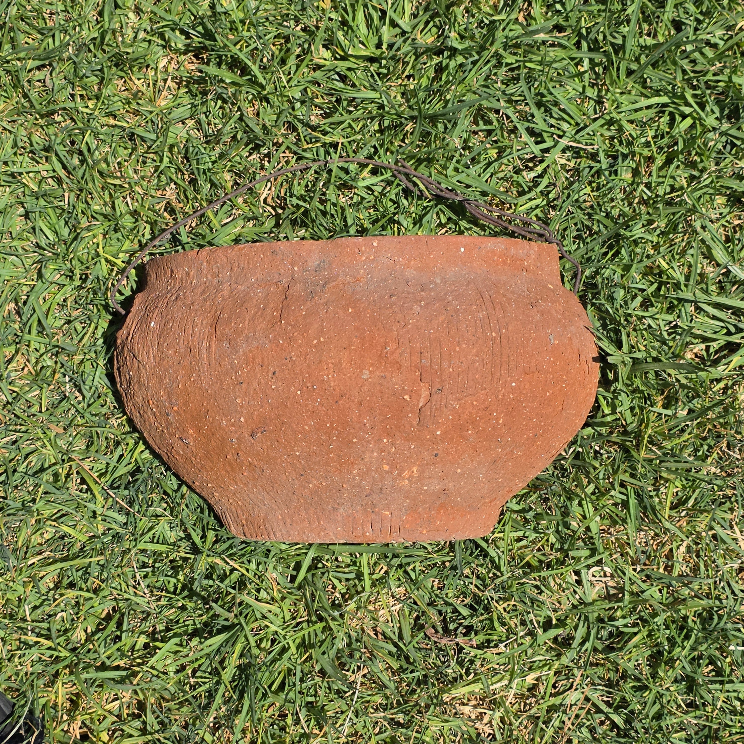 Vintage Terracotta Wall Pocket Planter Hanging Clay Pot Rustic Mexican Style 12"