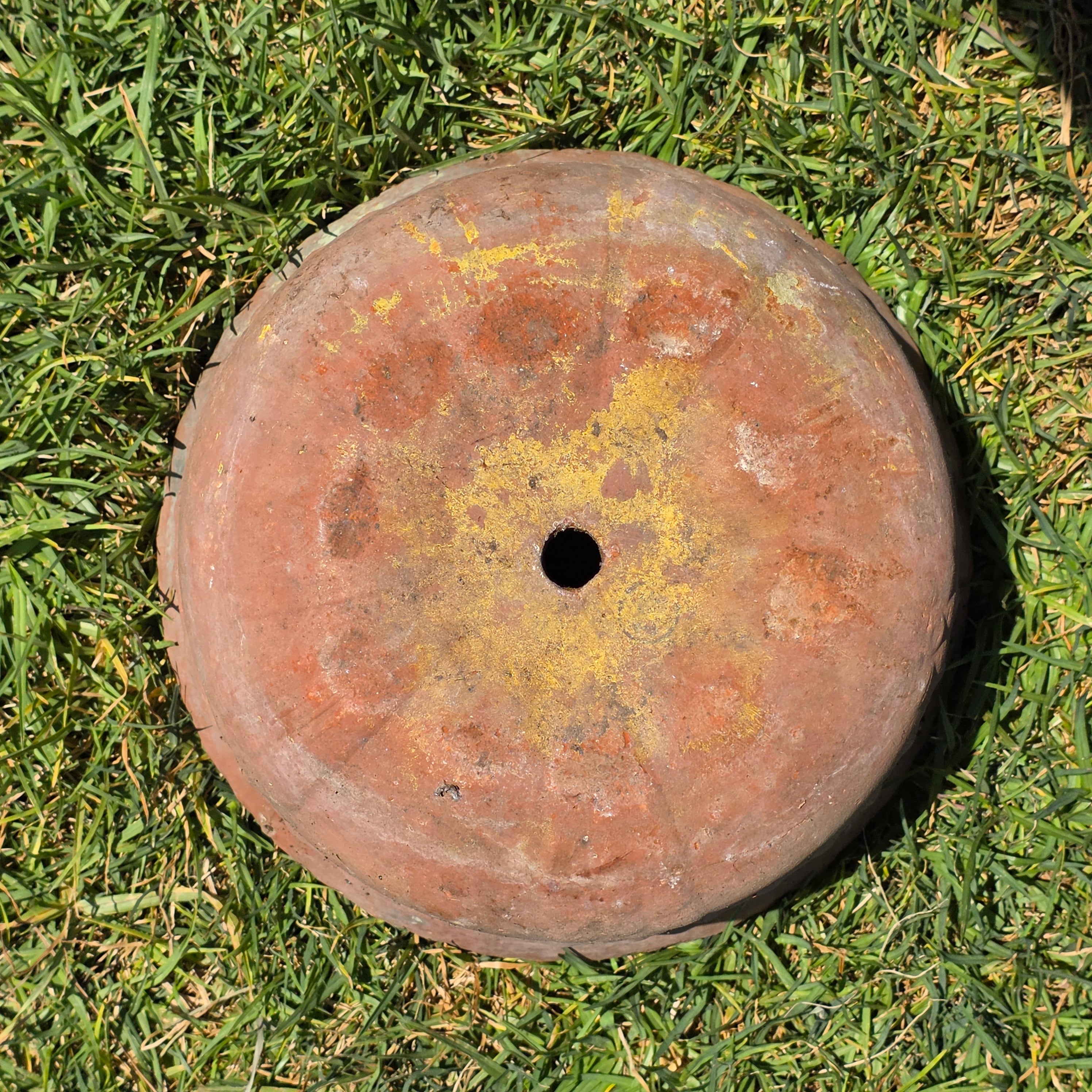 Vintage Terracotta Planter Pot Hanging Rustic Clay Flower Vessel Garden Urn 11" (Damage)