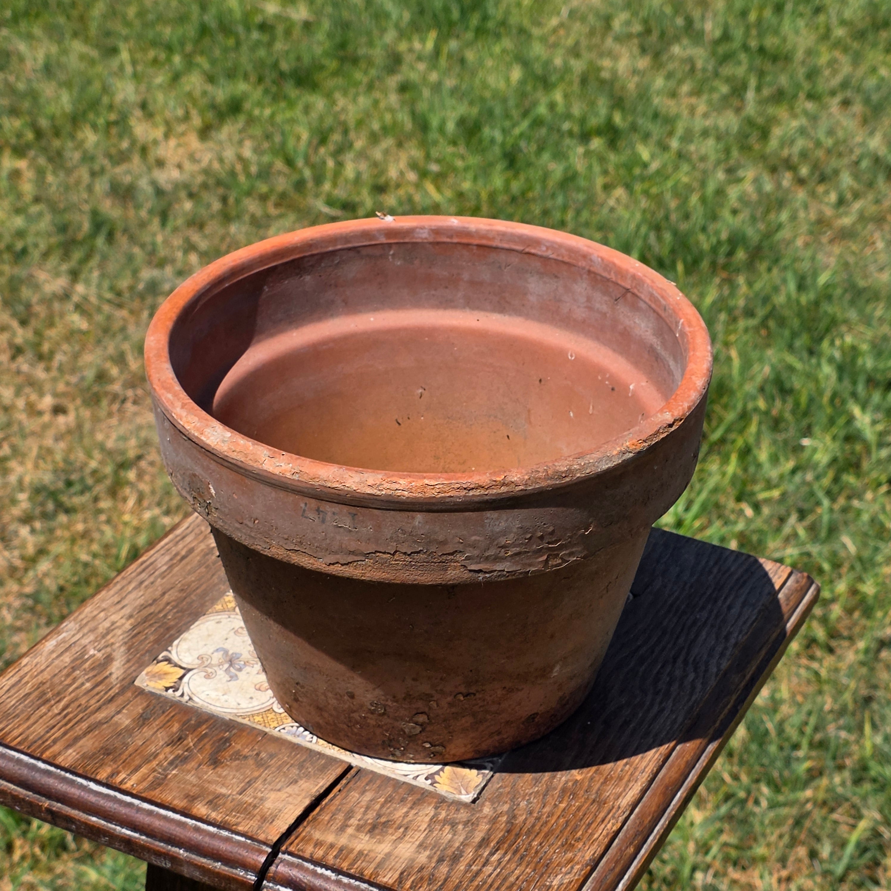 Vintage Italian Terracotta Pot Planter Vaserie Trevigiane Vas Trev 20 Garden 8"