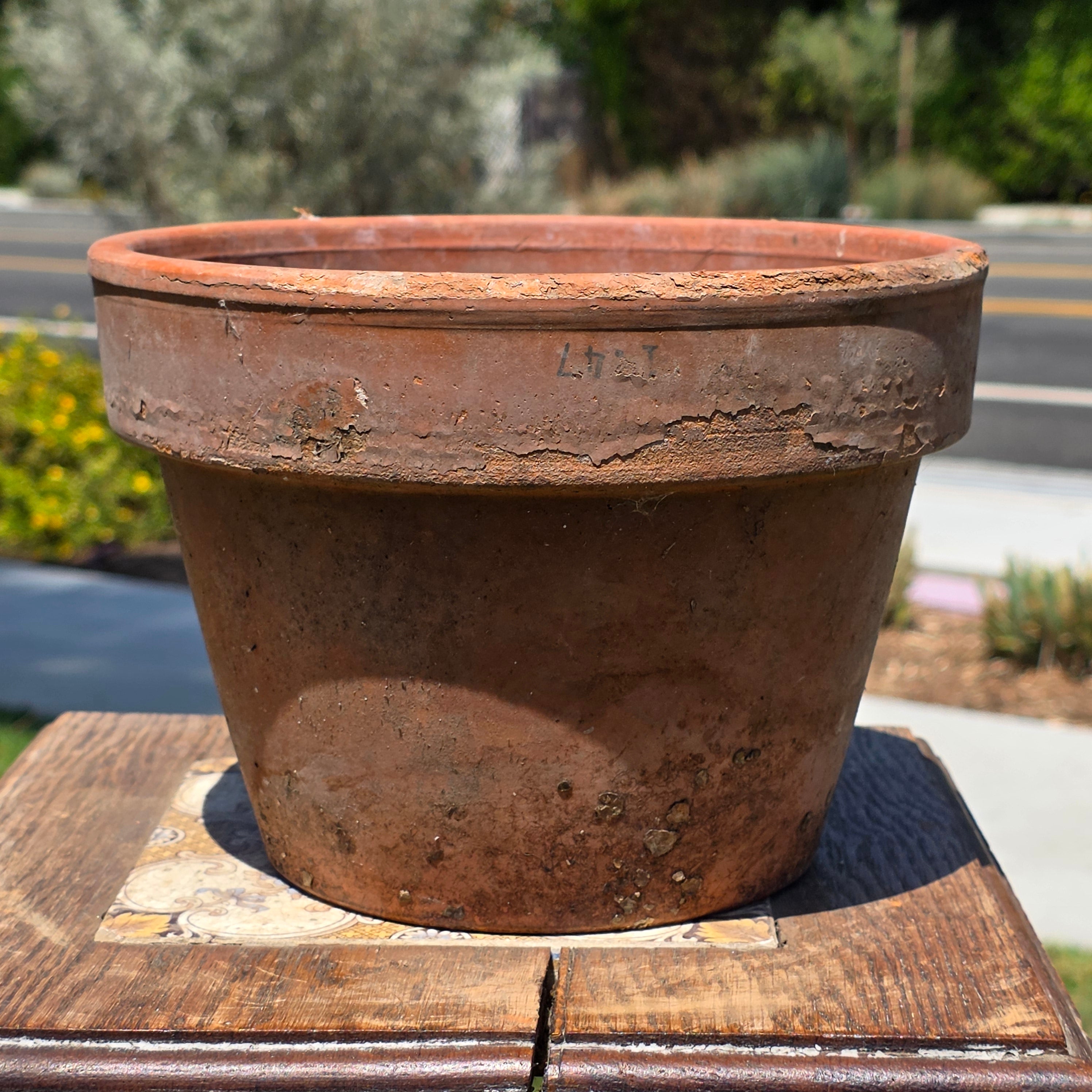 Vintage Italian Terracotta Pot Planter Vaserie Trevigiane Vas Trev 20 Garden 8"