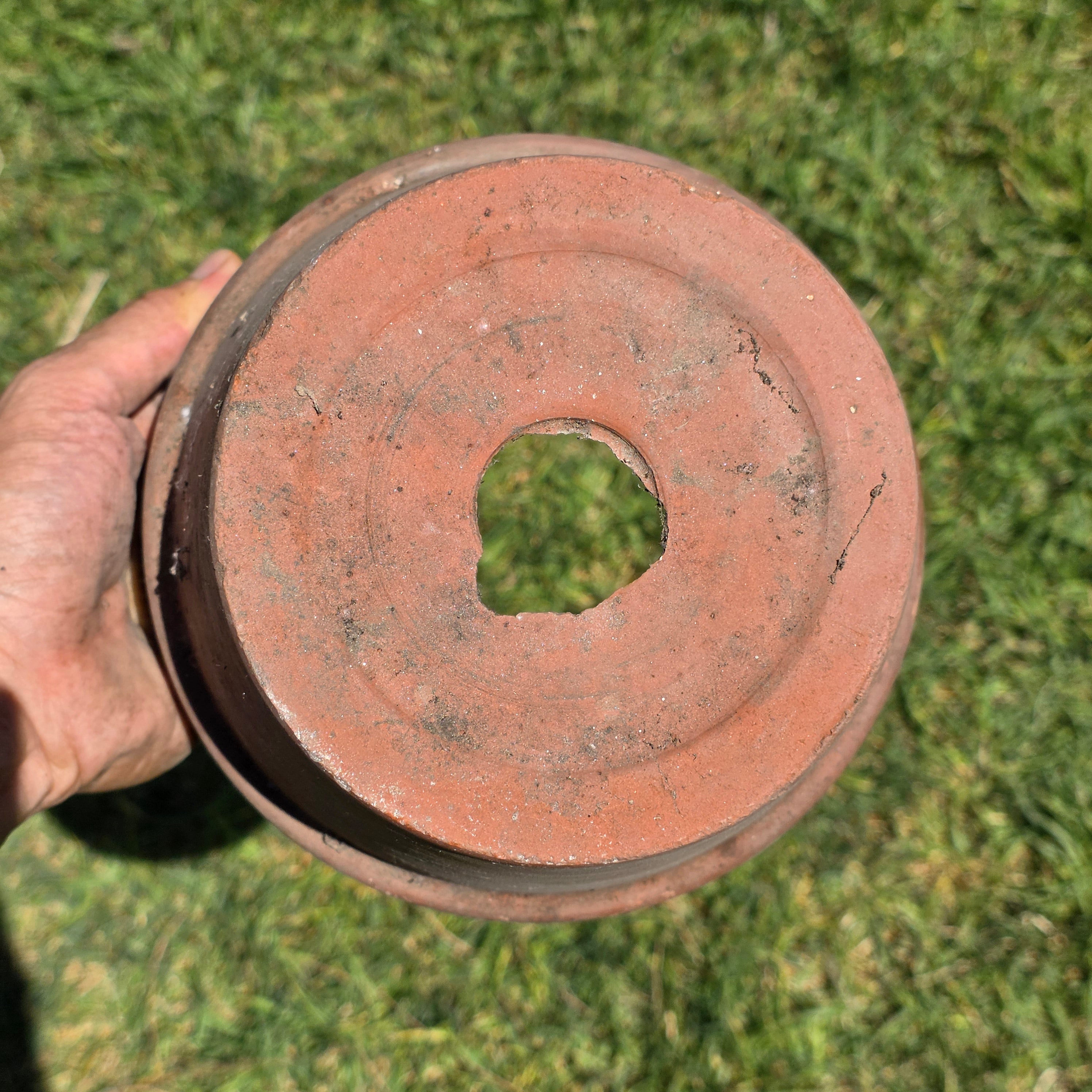 Vintage Terracotta Pot Planter 7.5" Weathered Rustic Clay Flower Pot Garden