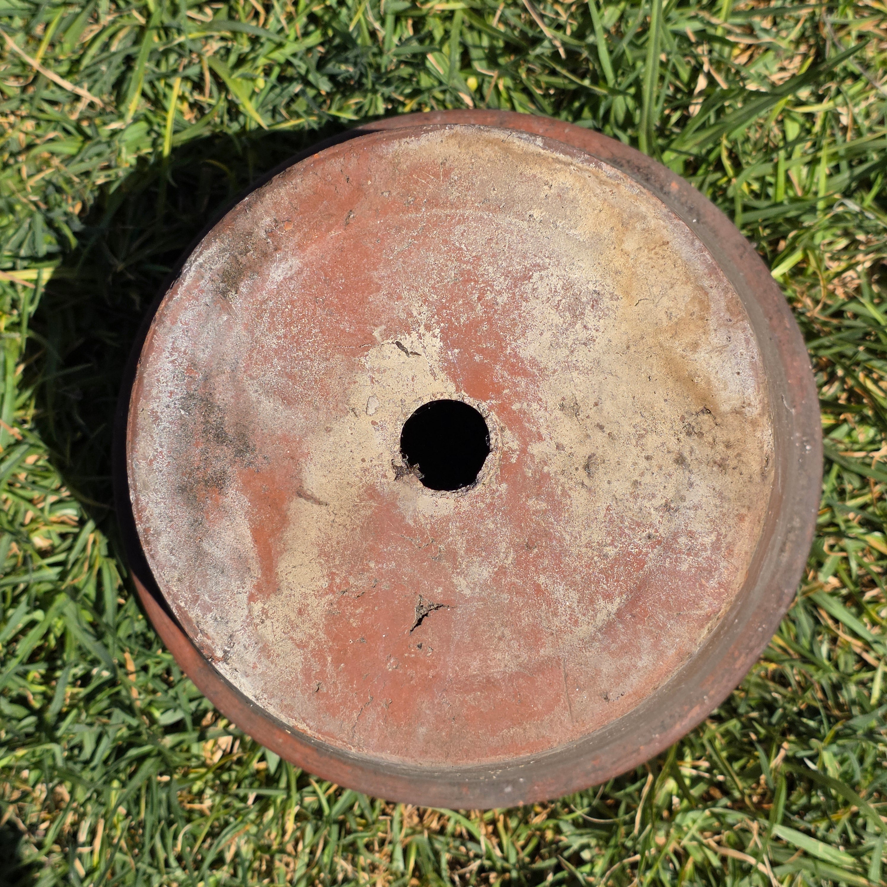 Vintage Terracotta Pot Planter 8.5" Weathered Rustic Clay Flower Pot Garden