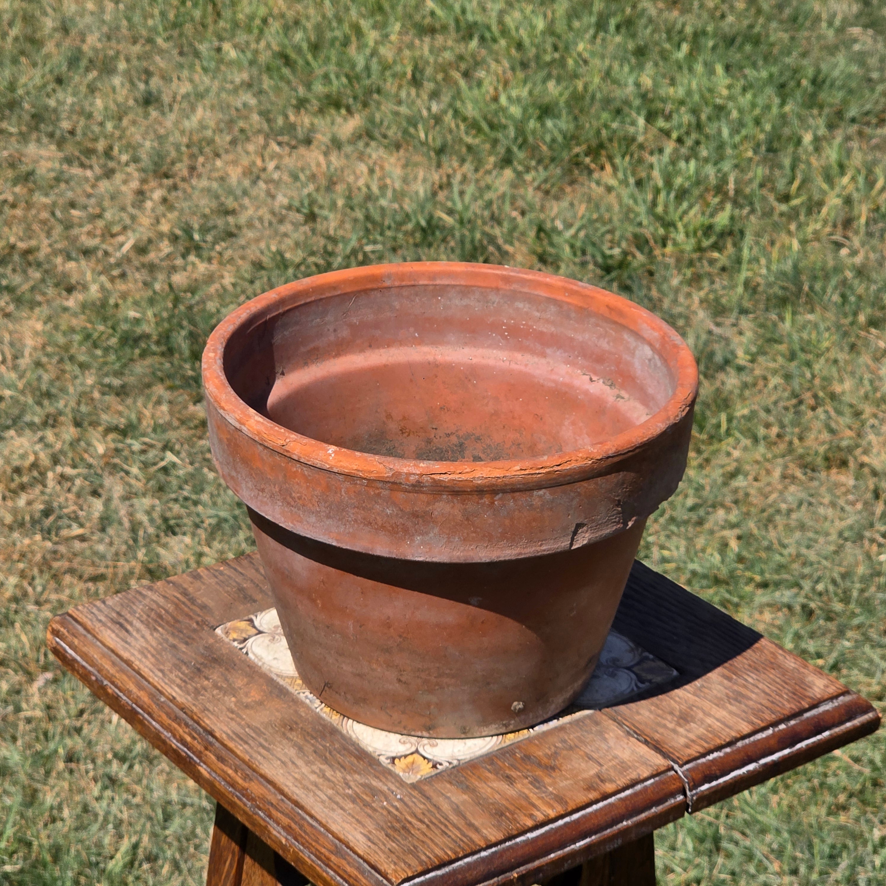 Vintage Vaserie Trevigiane Italian Terracotta Planter Pot Clay Garden Rustic 8"
