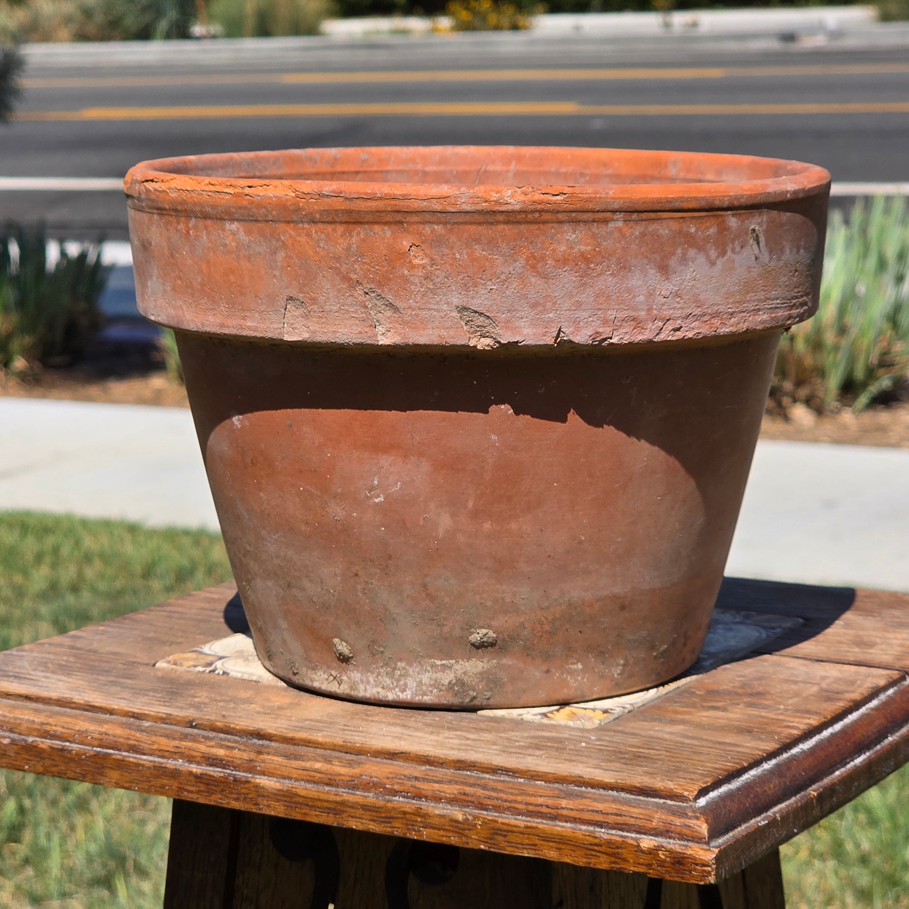 Vintage Vaserie Trevigiane Italian Terracotta Planter Pot Clay Garden Rustic 8"