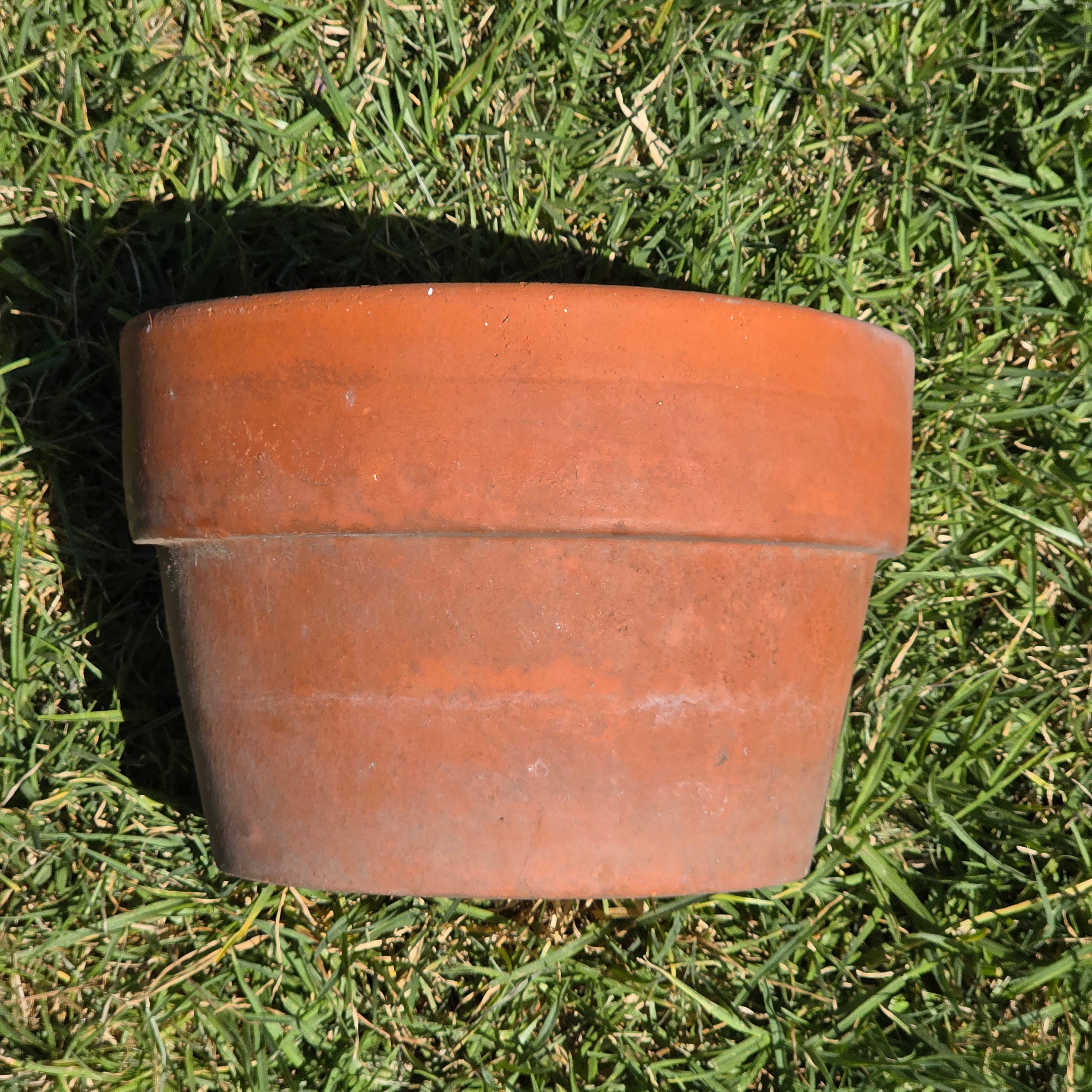 Vintage Terracotta Planter Pot Orange Clay Garden Rustic Stepped Rim Flowerpot 10"
