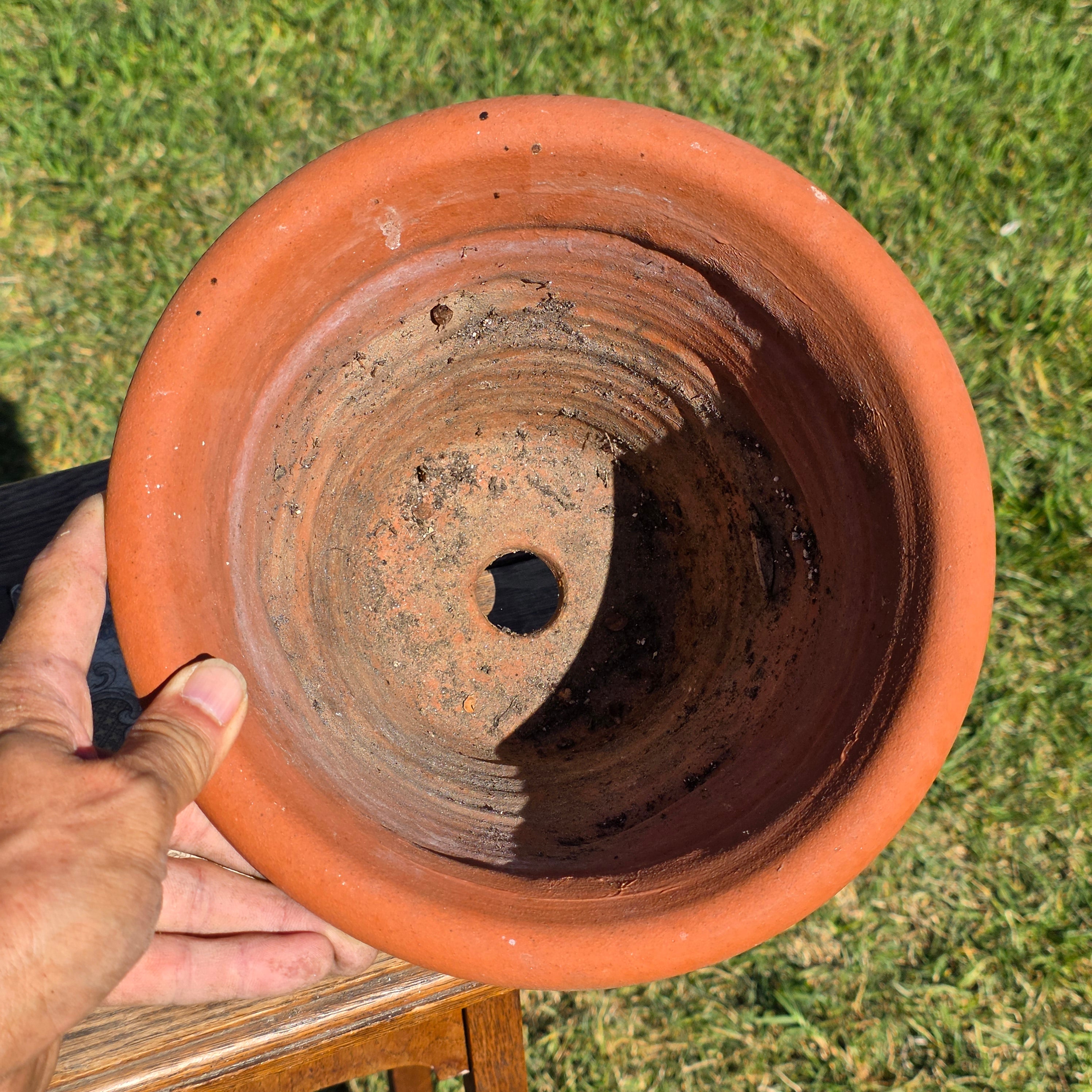 Vintage Terracotta Pig Planter Flower Pot Rustic Clay Embossed Farmhouse 9"