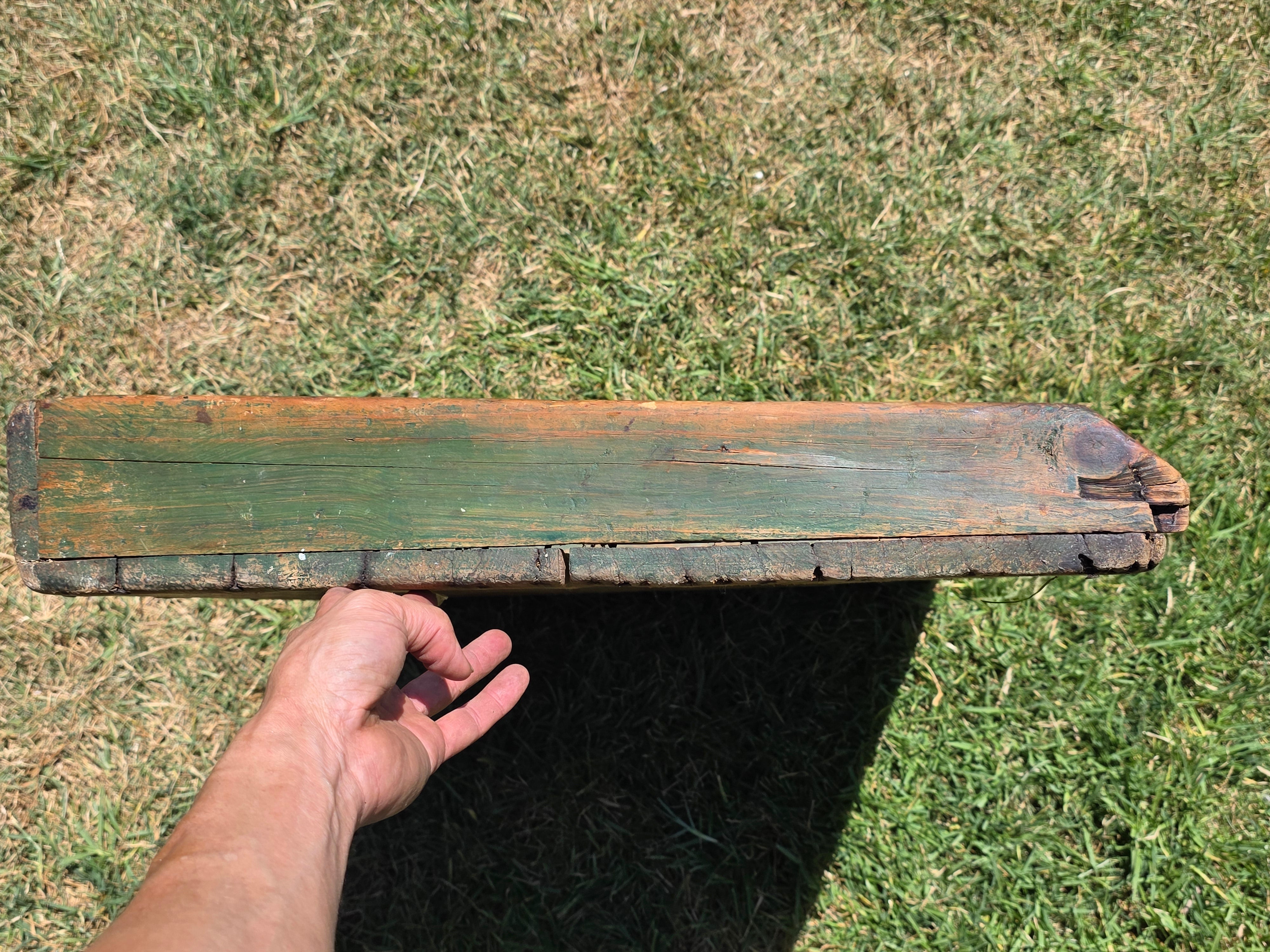 Farmers Sawhorse Display Market Table Antique Primitive Wood Tray Vegetables