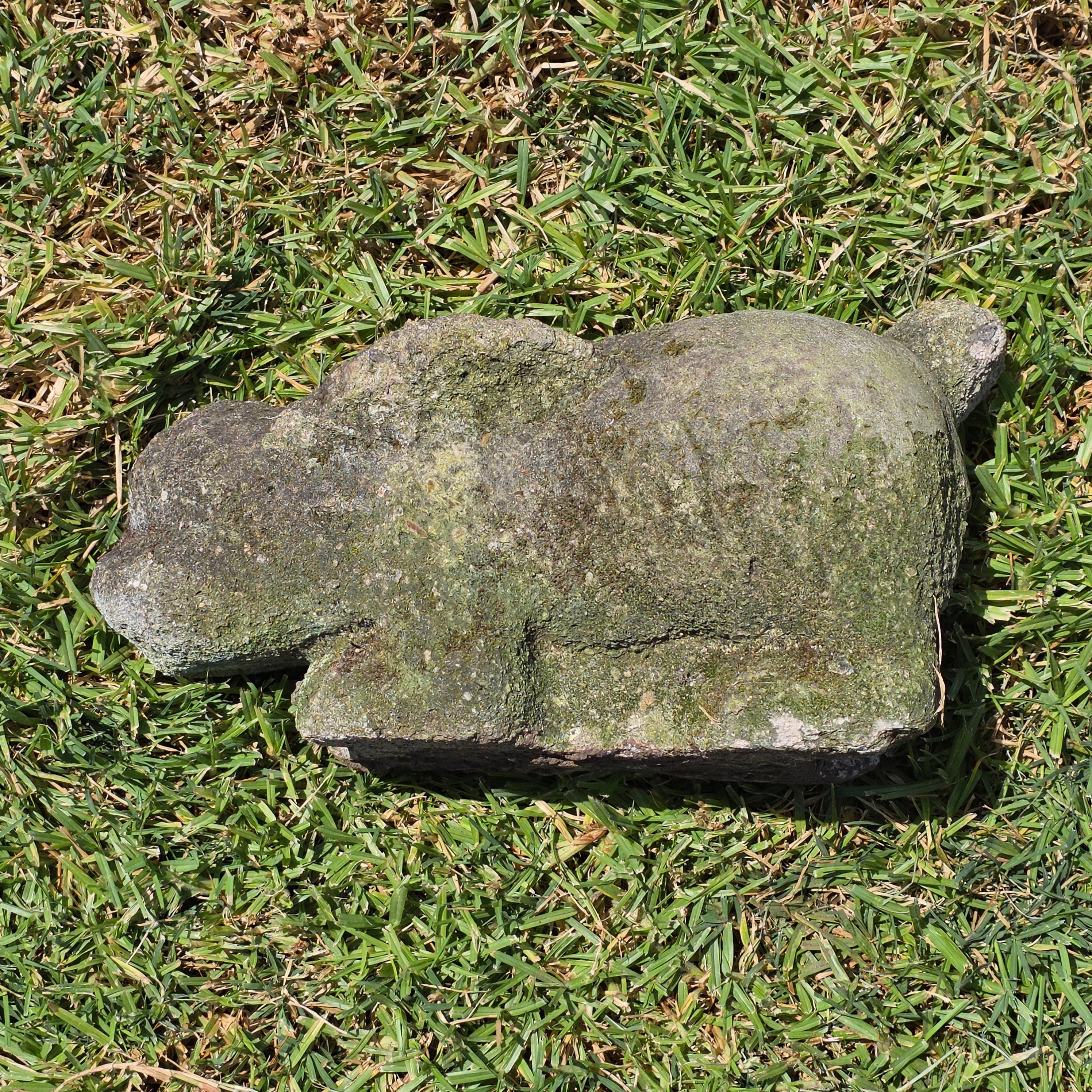 Vintage Concrete Bunny Rabbit Garden Statue Large Aged Cement Lawn Ornament