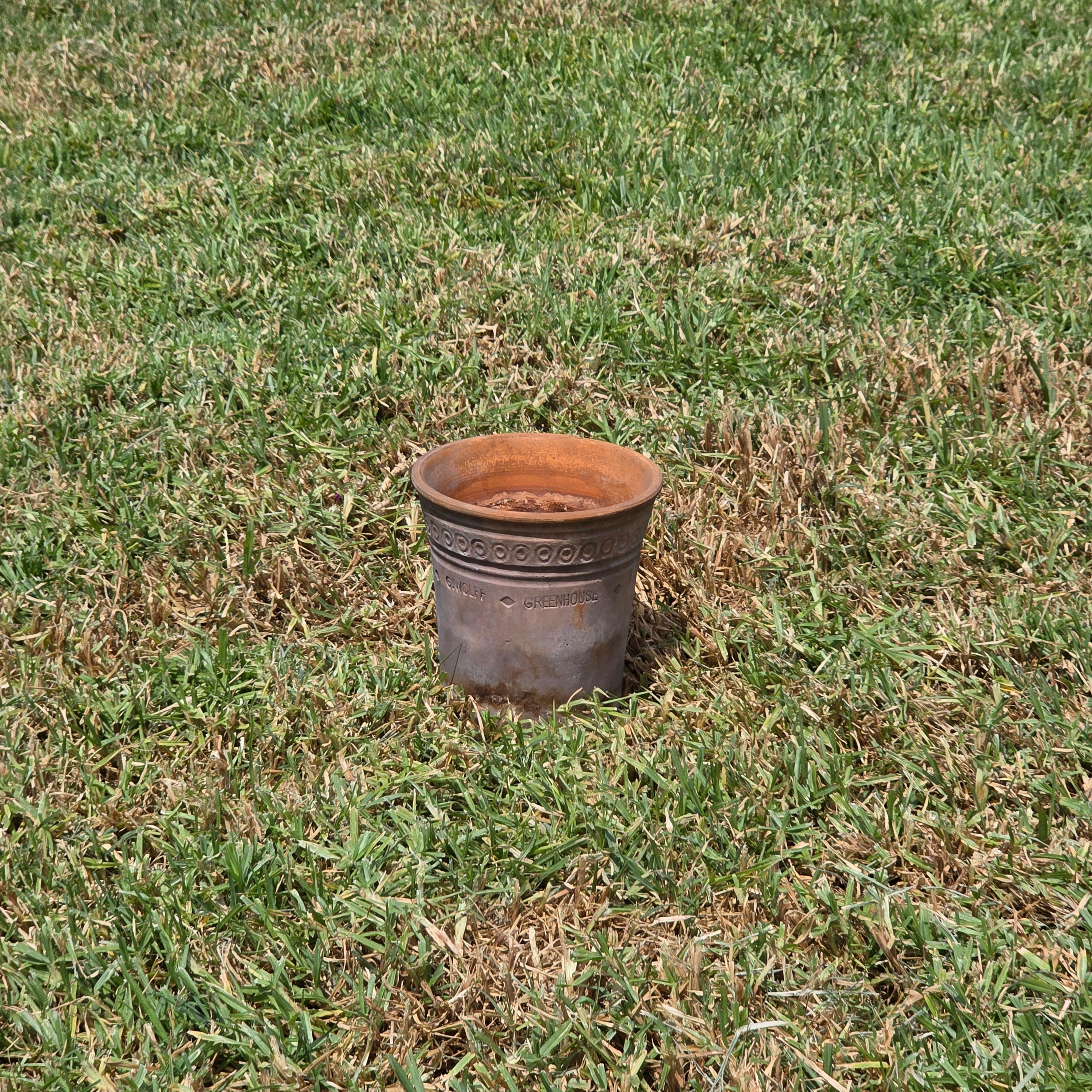 Vintage Guy Wolff Greenhouse Red Clay Planter Terracotta Flower Pot Patina 6.5"