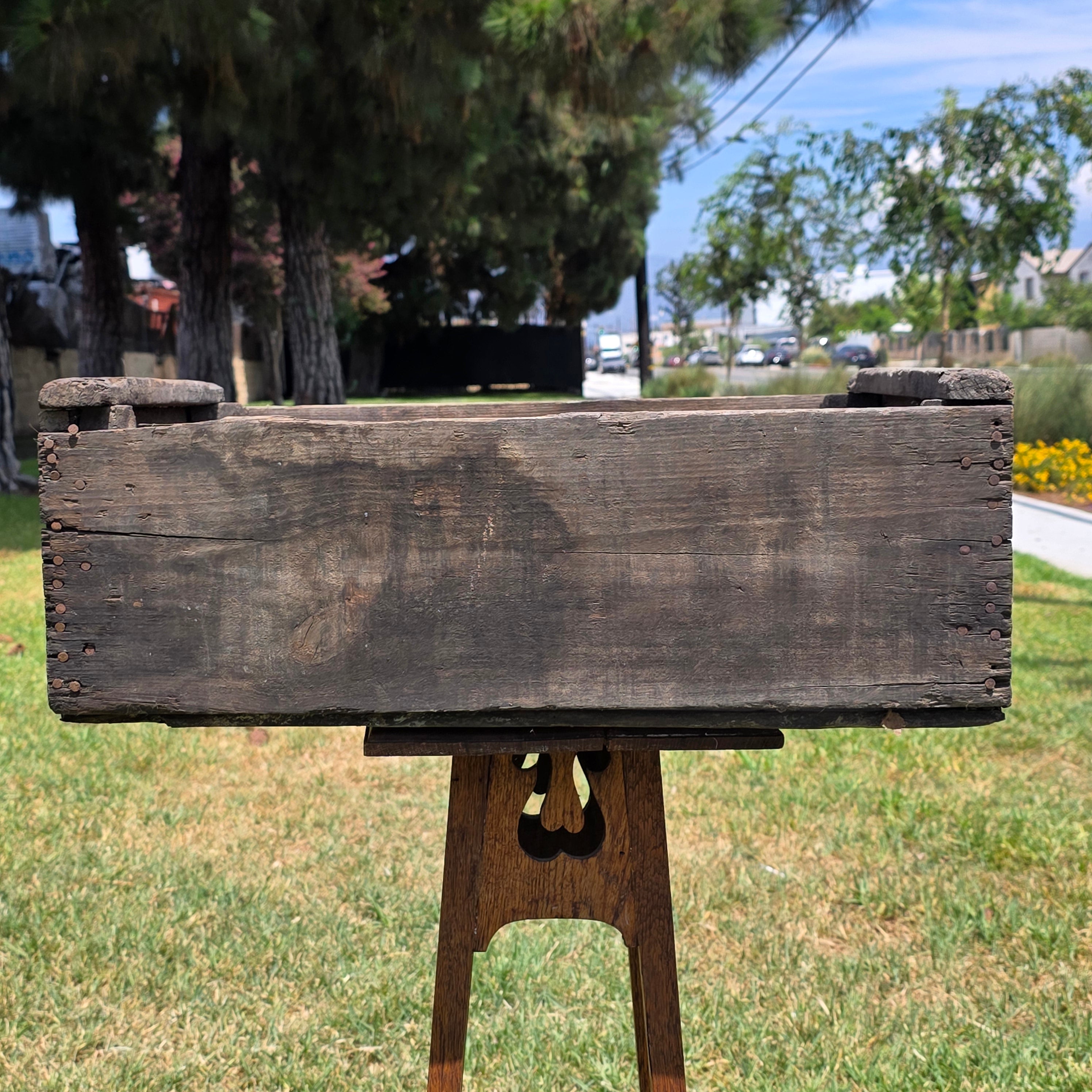 Vintage Wood Crate G W Hume Co California Fruit Tomato Lug Box Rustic Garden