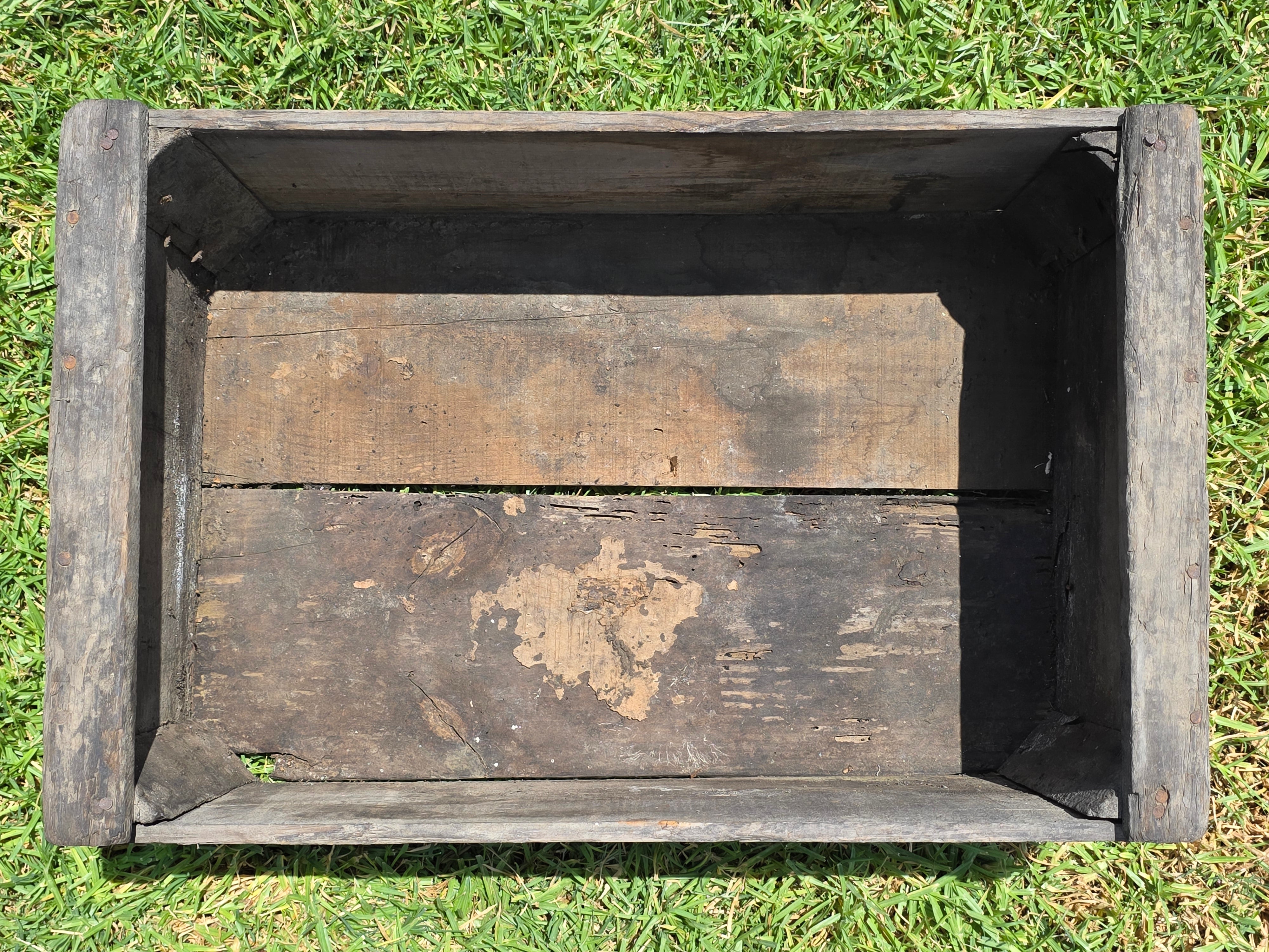 Vintage Wood Crate G W Hume Co California Fruit Tomato Lug Box Rustic Garden