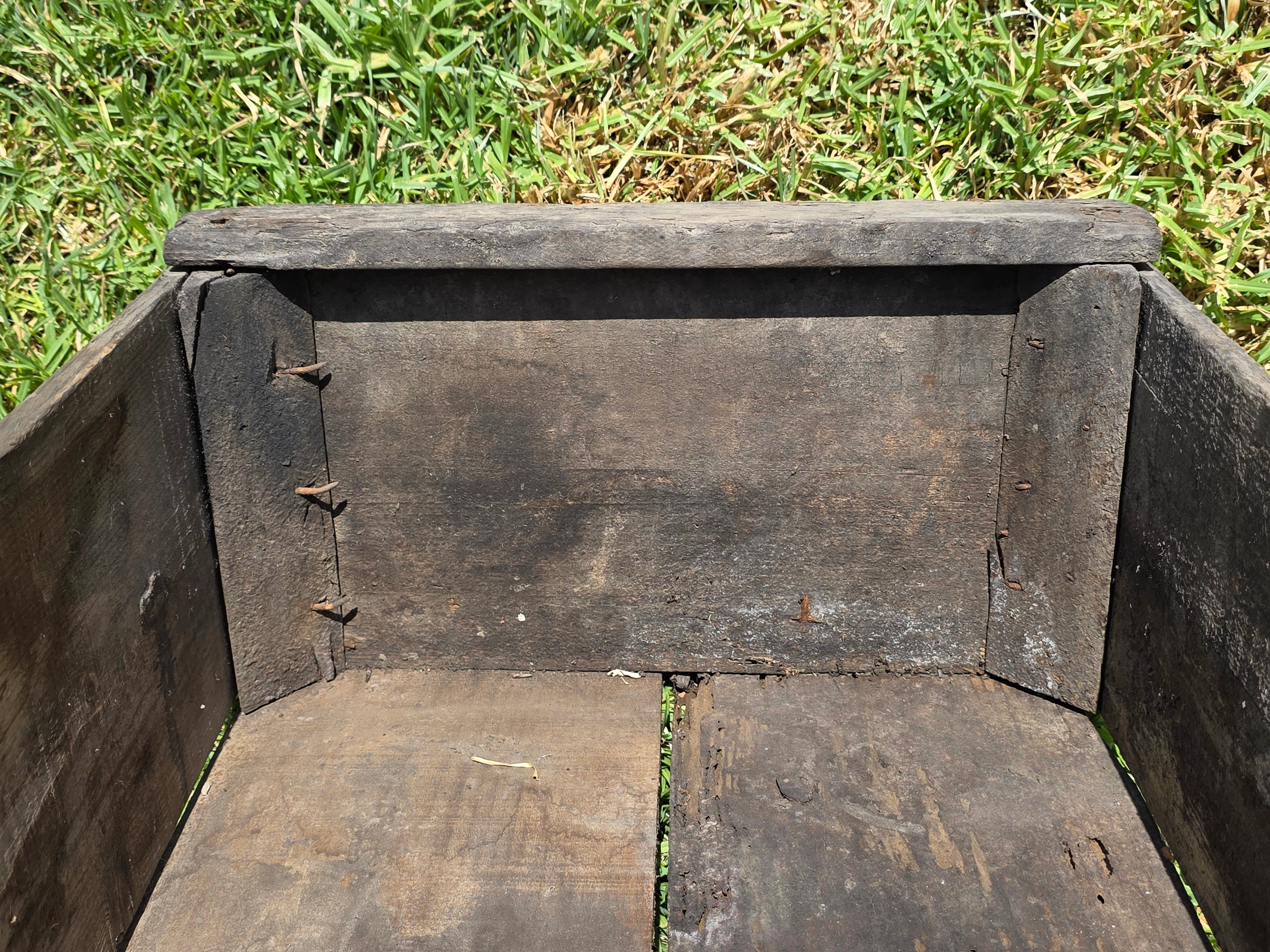 Vintage Wood Crate G W Hume Co California Fruit Tomato Lug Box Rustic Garden